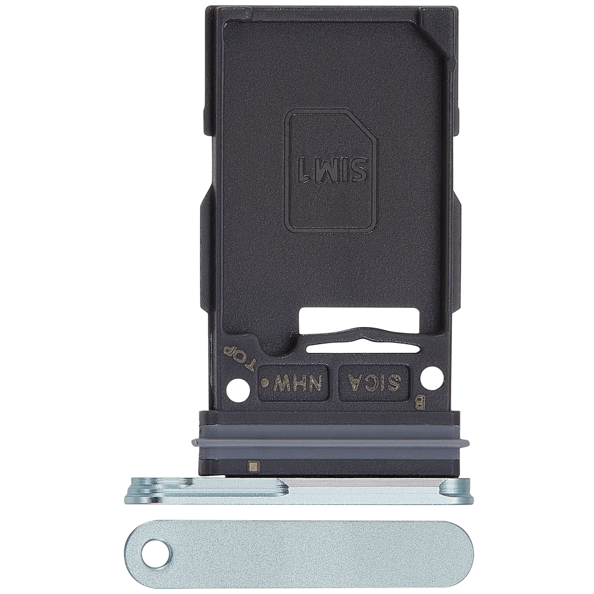 Single Sim Card Tray Replacement  Compatible For Samsung Galaxy S25 / S25 Plus (Premium) (Mint)