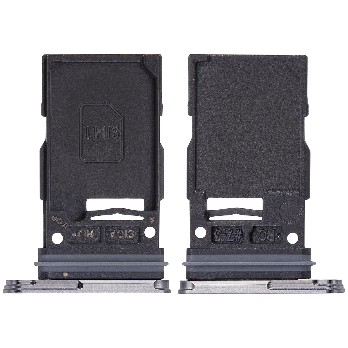 Replacement Single Sim Card Tray Compatible For Samsung Galaxy S25 / S25 Plus (Premium) (Silver Shadow)