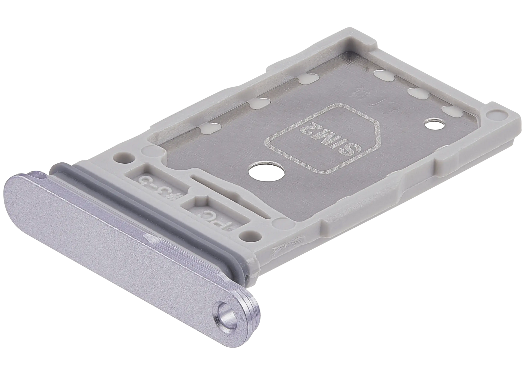 Dual Sim Card Tray Replacement Compatible For Samsung Galaxy S25 / S25 Plus (Premium) (Silver Shadow)