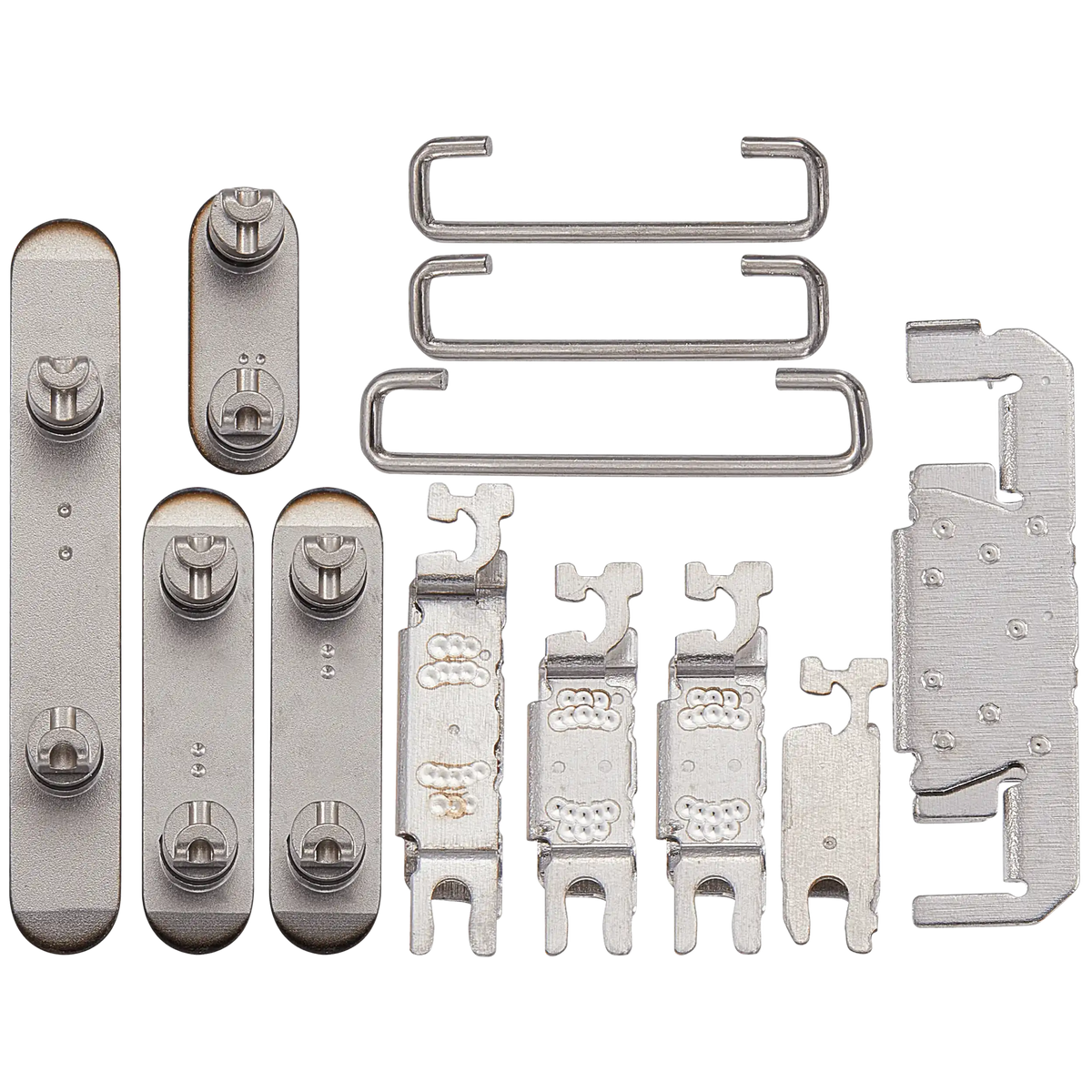 Hard Buttons (Power / Volume / Switch) Compatible For iPhone 16 Pro / 16 Pro Max (Black Titanium)