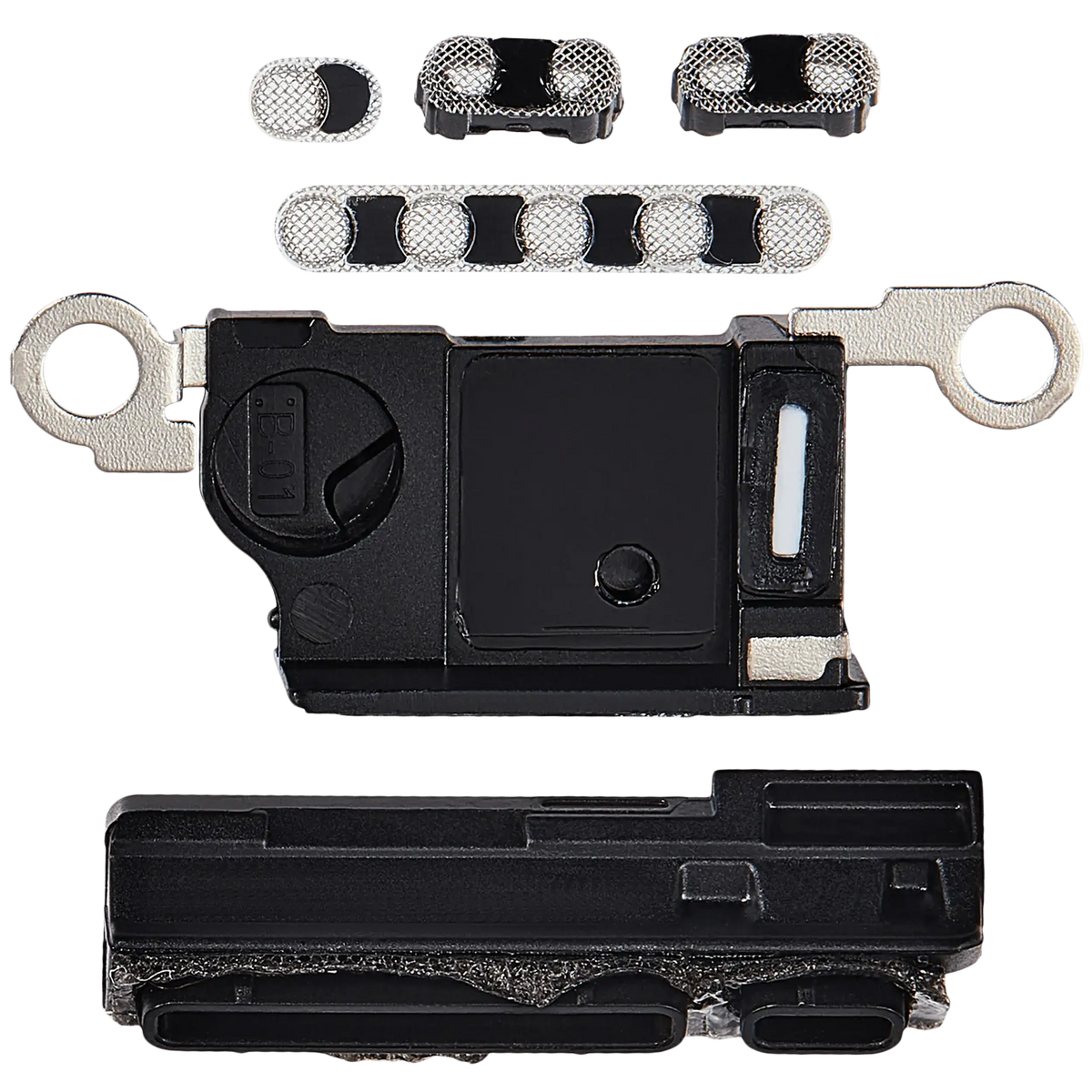 Loudspeaker / Mic Mesh Compatible For iPhone 16 Pro Max (White Titanium) (10 Pack)