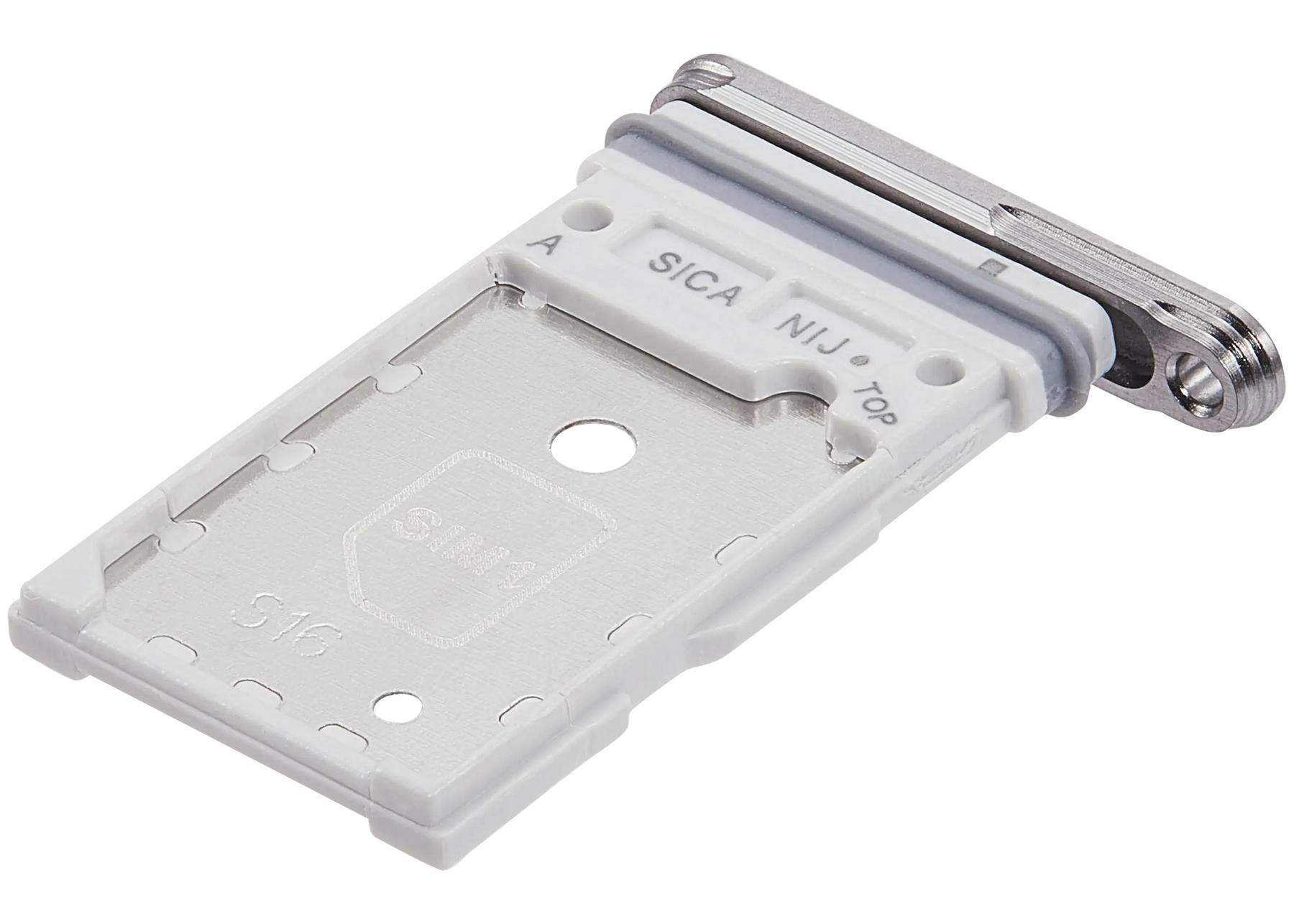 Dual Sim Card Tray Compatible For Samsung Galaxy S25 / S25 Plus Replacement (Premium) (White)