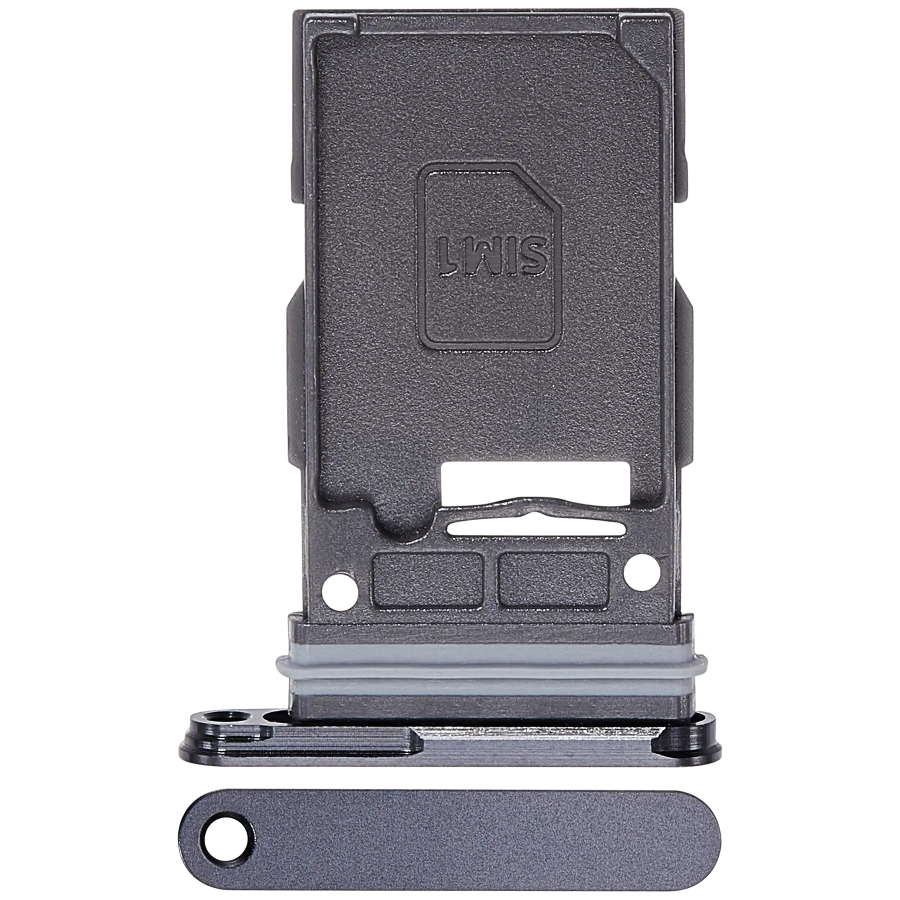 Replacement Single Sim Card Tray Compatible For Samsung Galaxy S25 / S25 Plus (Premium) (Black)