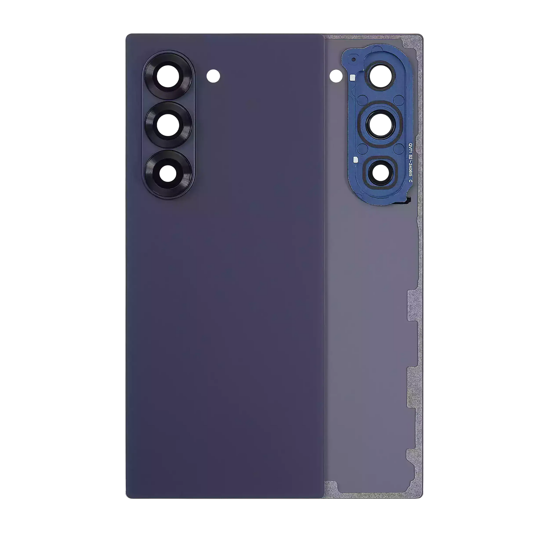 Replacement Back Cover Glass With Camera Lens Compatible For Samsung Galaxy Z Fold 6 5G (Service Pack) (Navy)