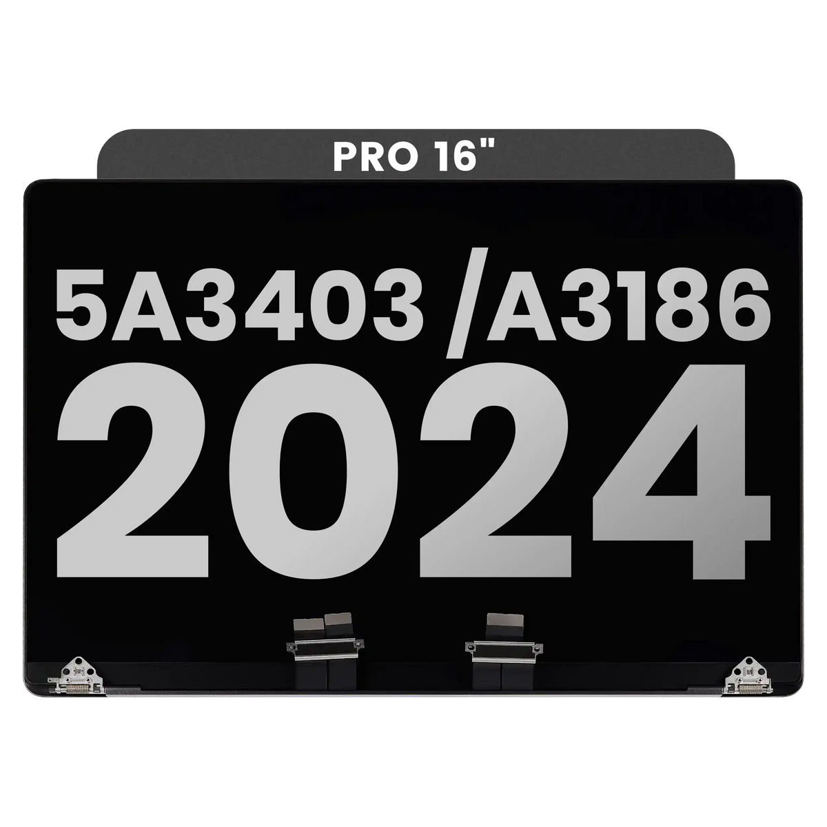 Complete LCD Display Assembly Compatible For MacBook Pro 16" (M4) (A3403 /A3186 Late 2024) (Used OEM Pull: Grade A) (Space Black)