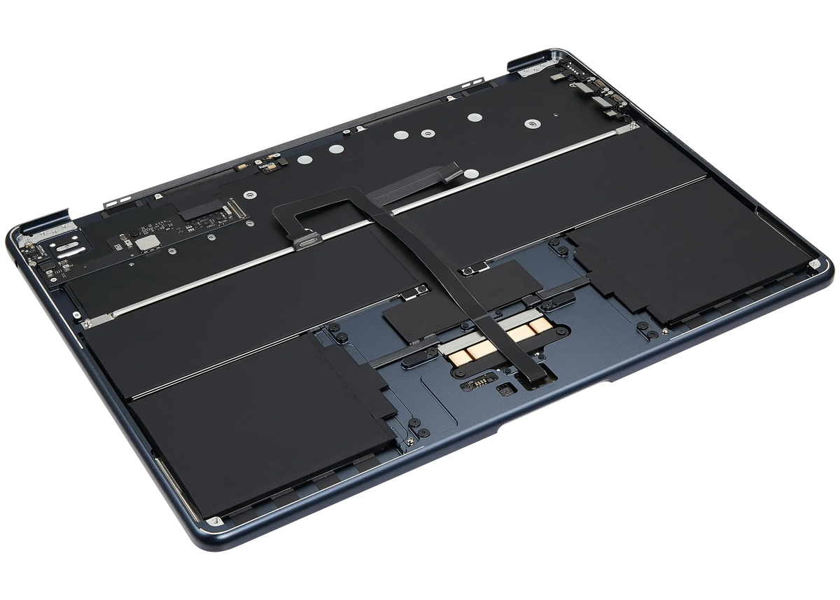 Top Case Assembly With Battery And Keyboard Compatible For MacBook Air 13" (A3113 / Mid 2024) (Midnight) (US Keyboard)