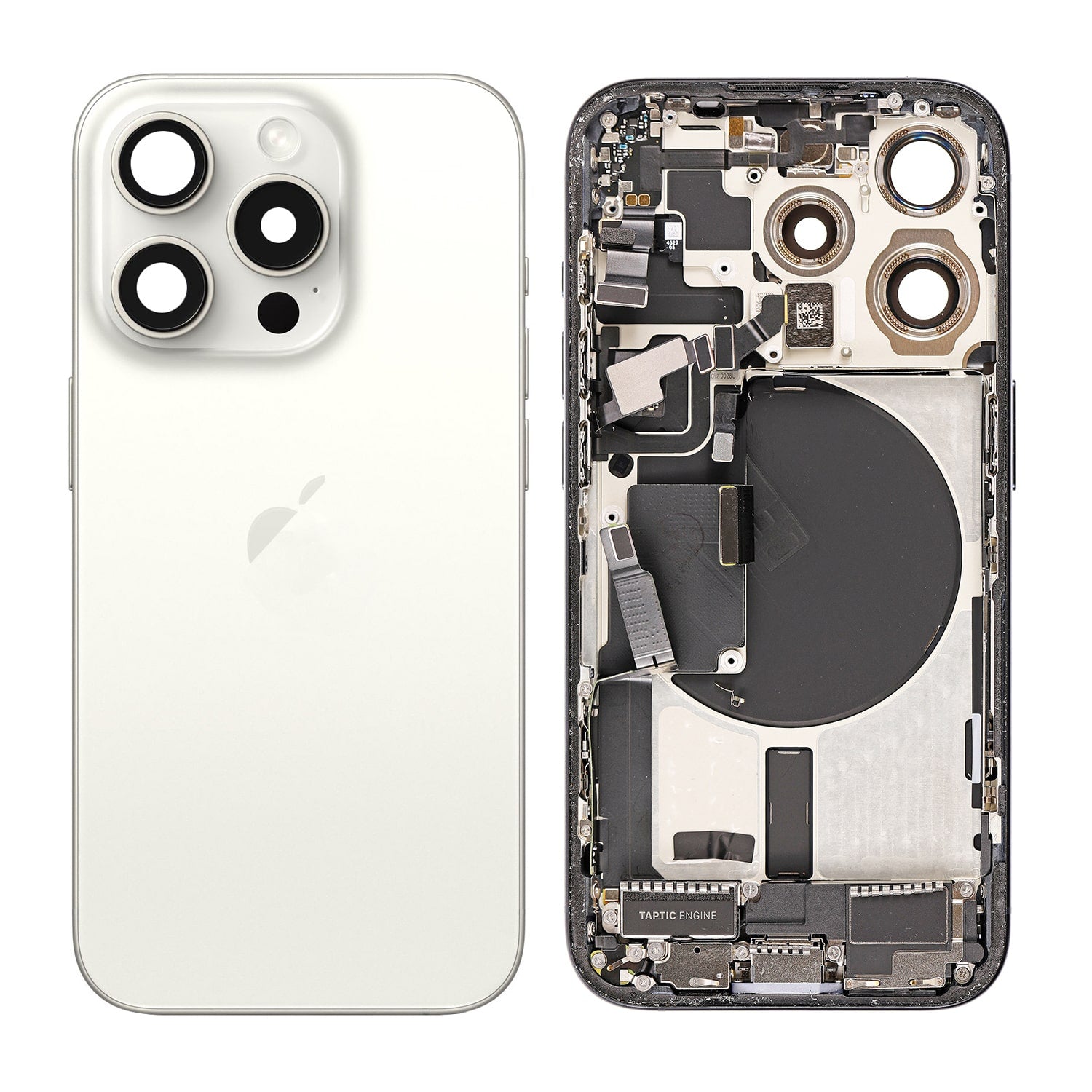 Replacement For iPhone 15 Pro Back Cover Full Assembly-White