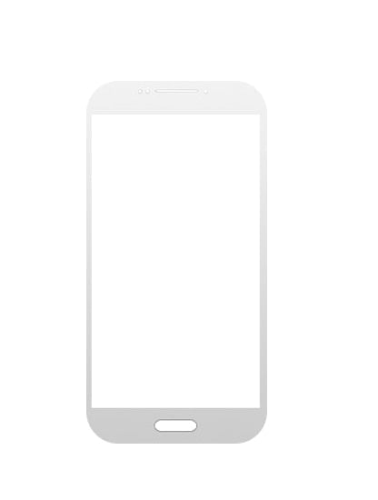 Replacement Front Glass Compatible For Samsung Galaxy S4 (White)