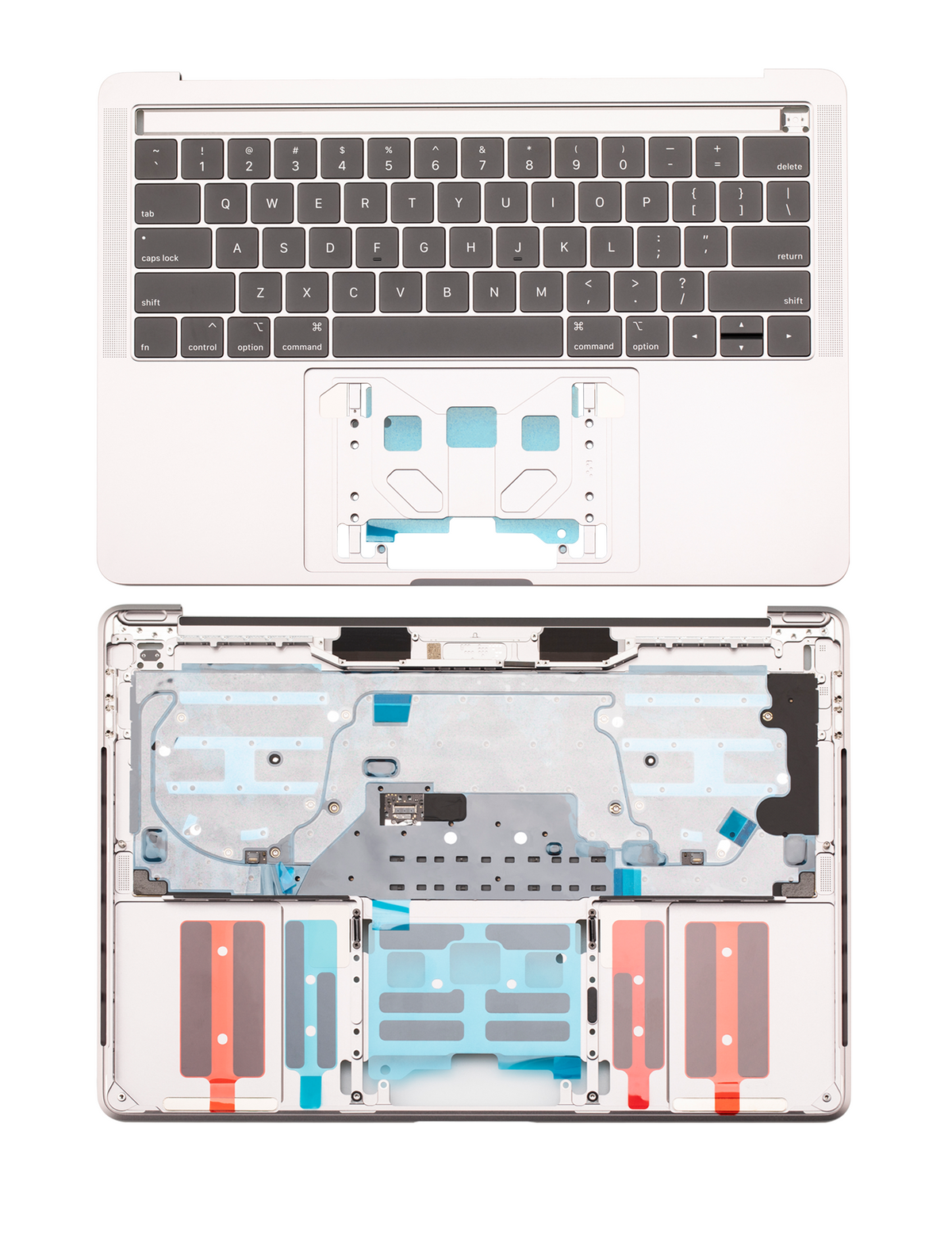 SPACE GRAY TOP CASE WITH KEYBOARD (US KEYBOARD) FOR MACBOOK PRO 13" A1989 (LATE 2018 / EARLY 2019) (USED OEM PULL: COSMETIC GRADE: NEW)