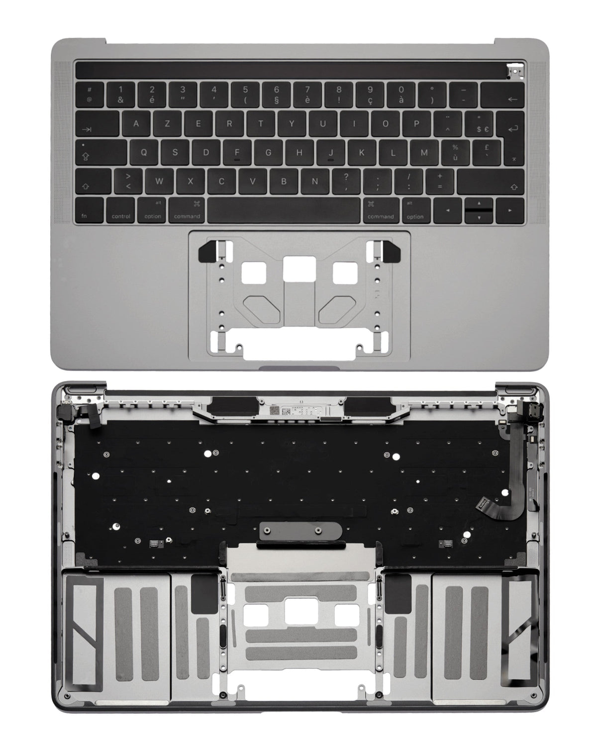 SPACE GREY TOP CASE WITH KEYBOARD (FRENCH) FOR MACBOOK PRO 13" W/ TOUCH BAR A1707 (LATE 2016 / MID 2017)