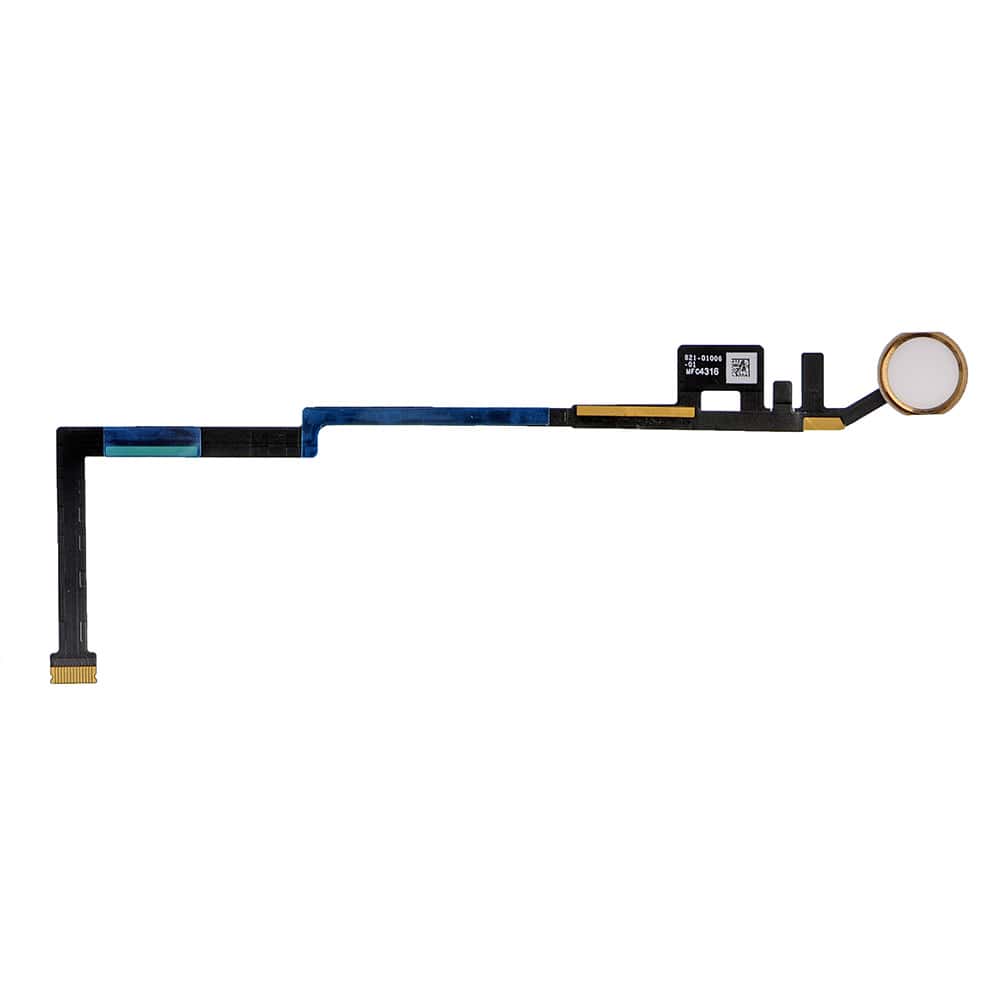 WHITE HOME BUTTON ASSEMBLY WITH FLEX CABLE RIBBON FOR IPAD 5/IPAD 6