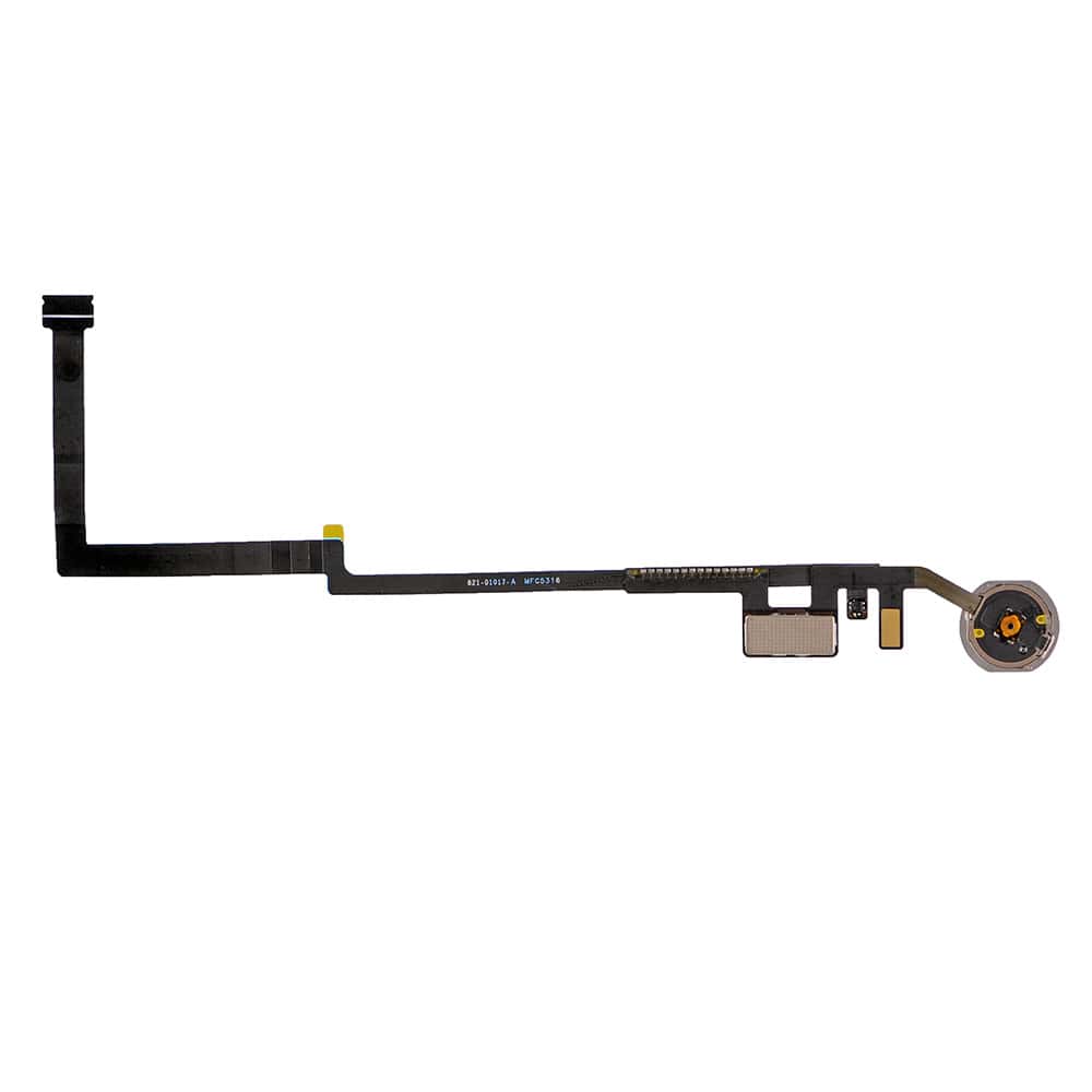 WHITE HOME BUTTON ASSEMBLY WITH FLEX CABLE RIBBON FOR IPAD 5/IPAD 6