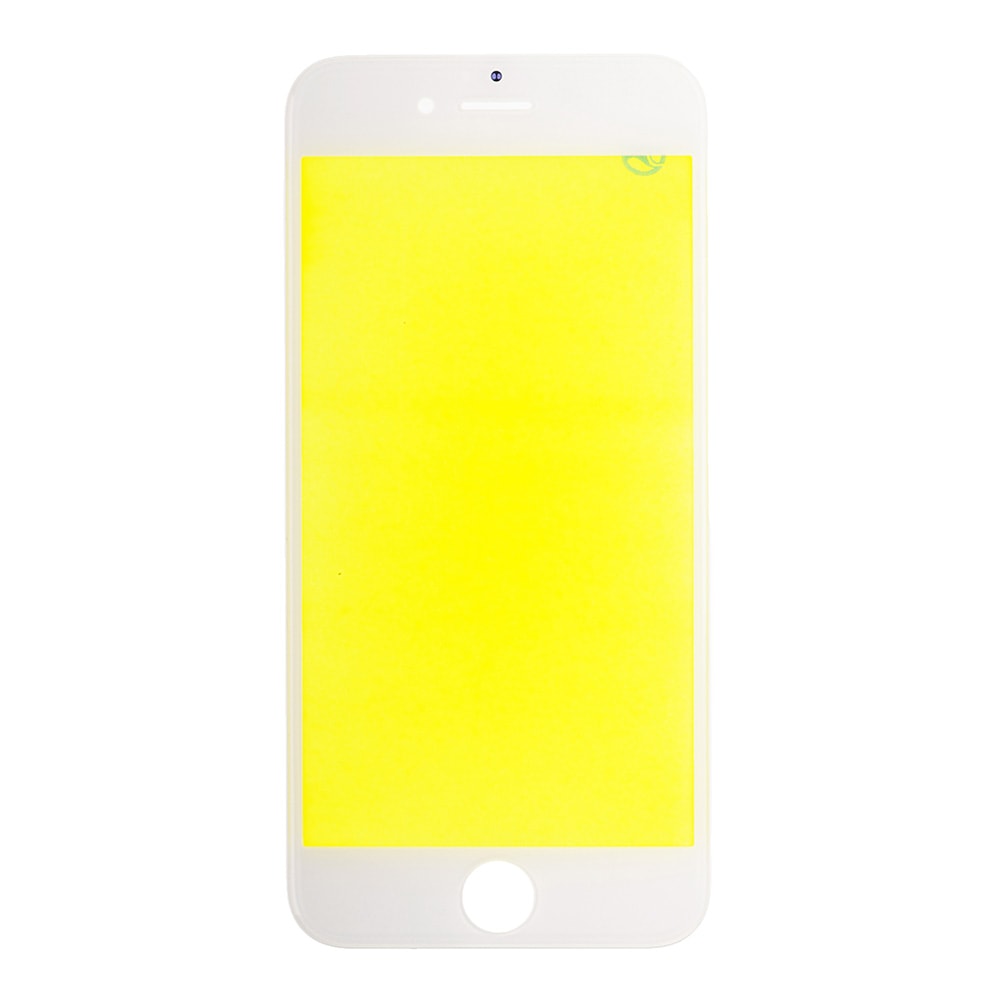WHITE FRONT GLASS WITH COLD PRESSED FRAME FOR IPHONE 6S