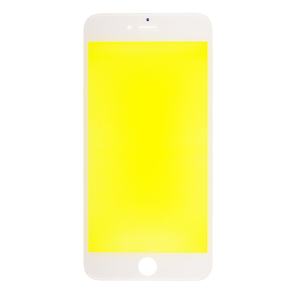 WHITE FRONT GLASS WITH COLD PRESSED FRAME FOR IPHONE 6S PLUS