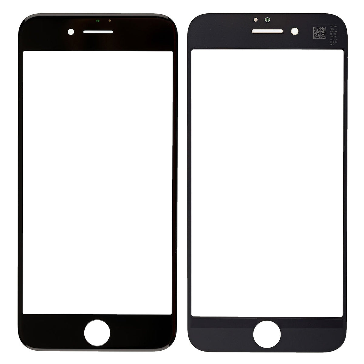 BLACK FRONT GLASS LENS FOR IPHONE 8