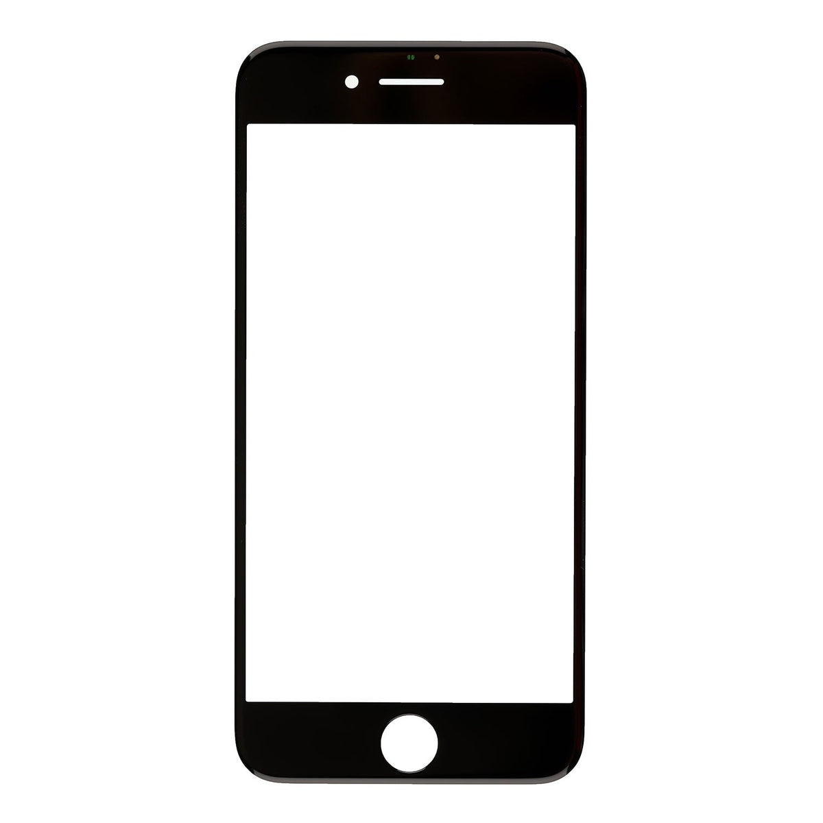 BLACK FRONT GLASS LENS FOR IPHONE 8