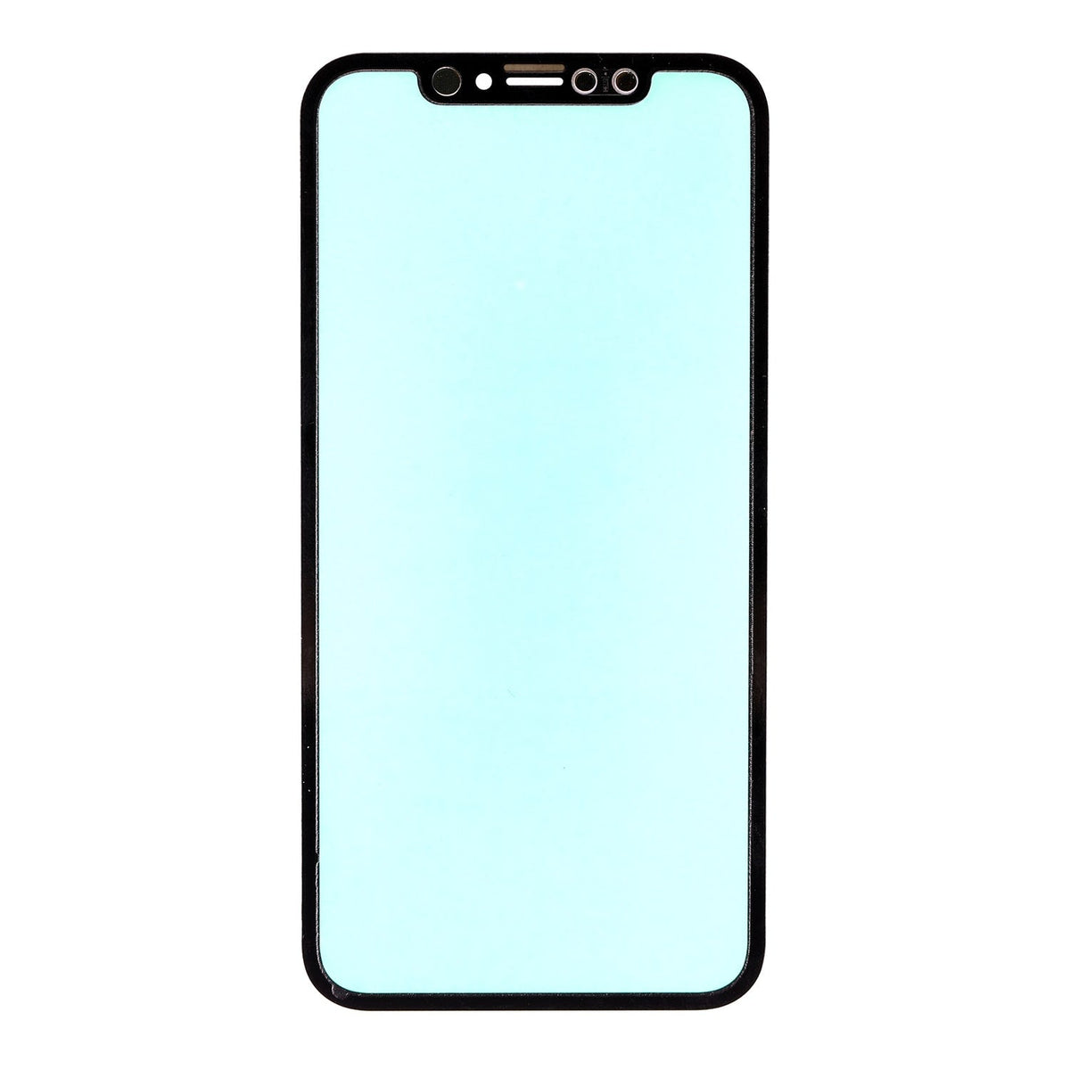 BLACK FRONT GLASS LENS FOR IPHONE XR