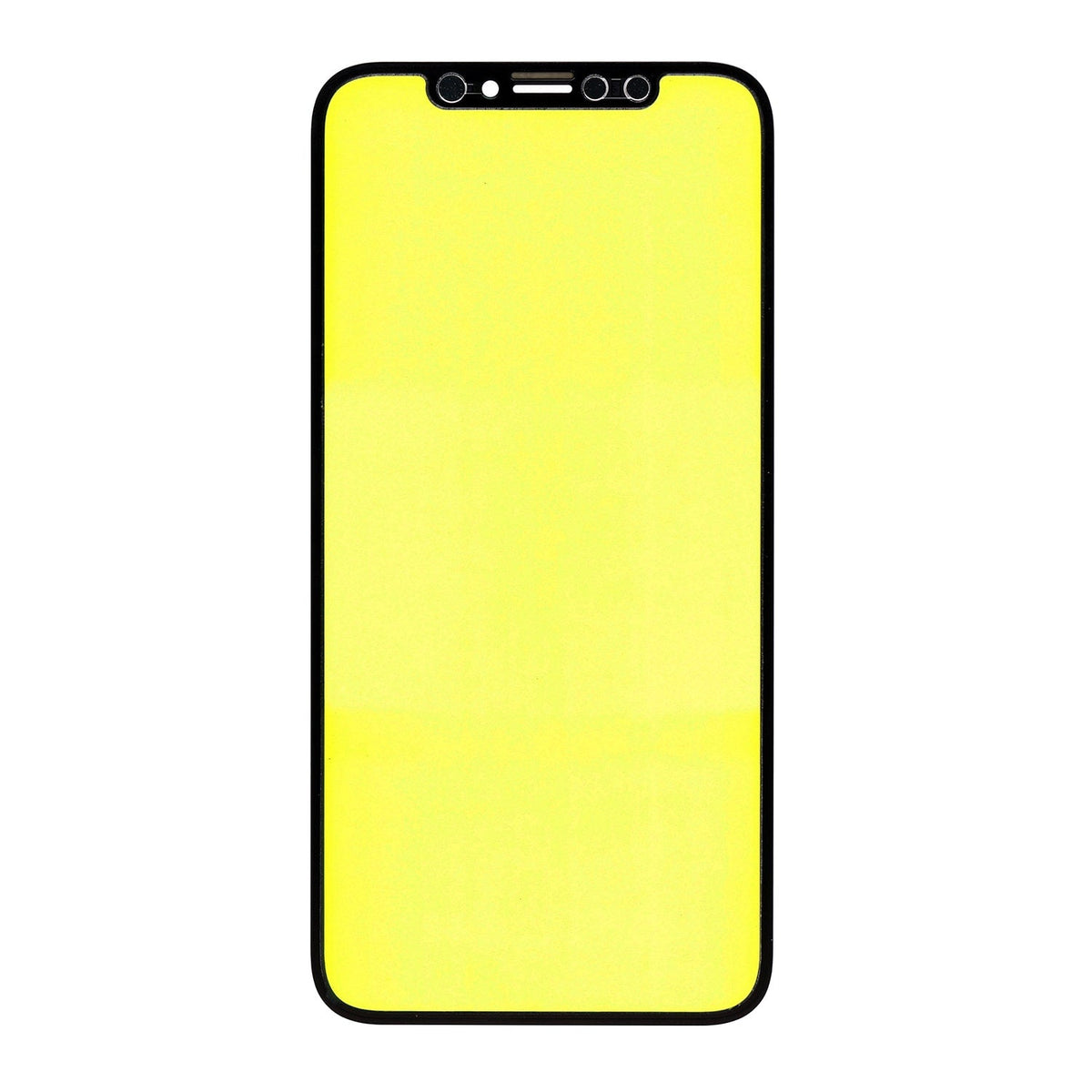 FRONT GLASS LENS FOR IPHONE XS - BLACK