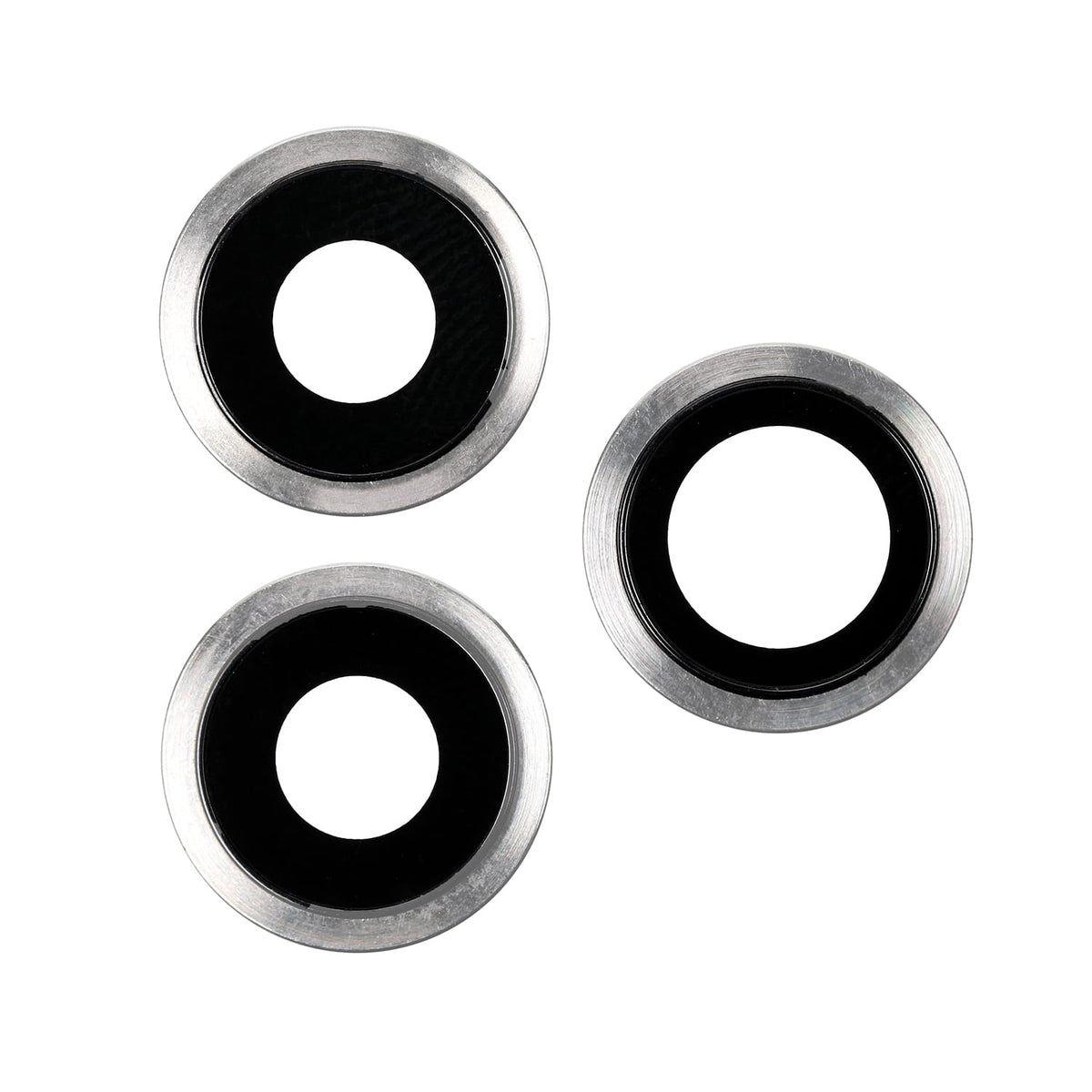 REAR CAMERA HOLDER WITH LENS - SILVE FORR IPHONE 11 PRO/ PRO MAX