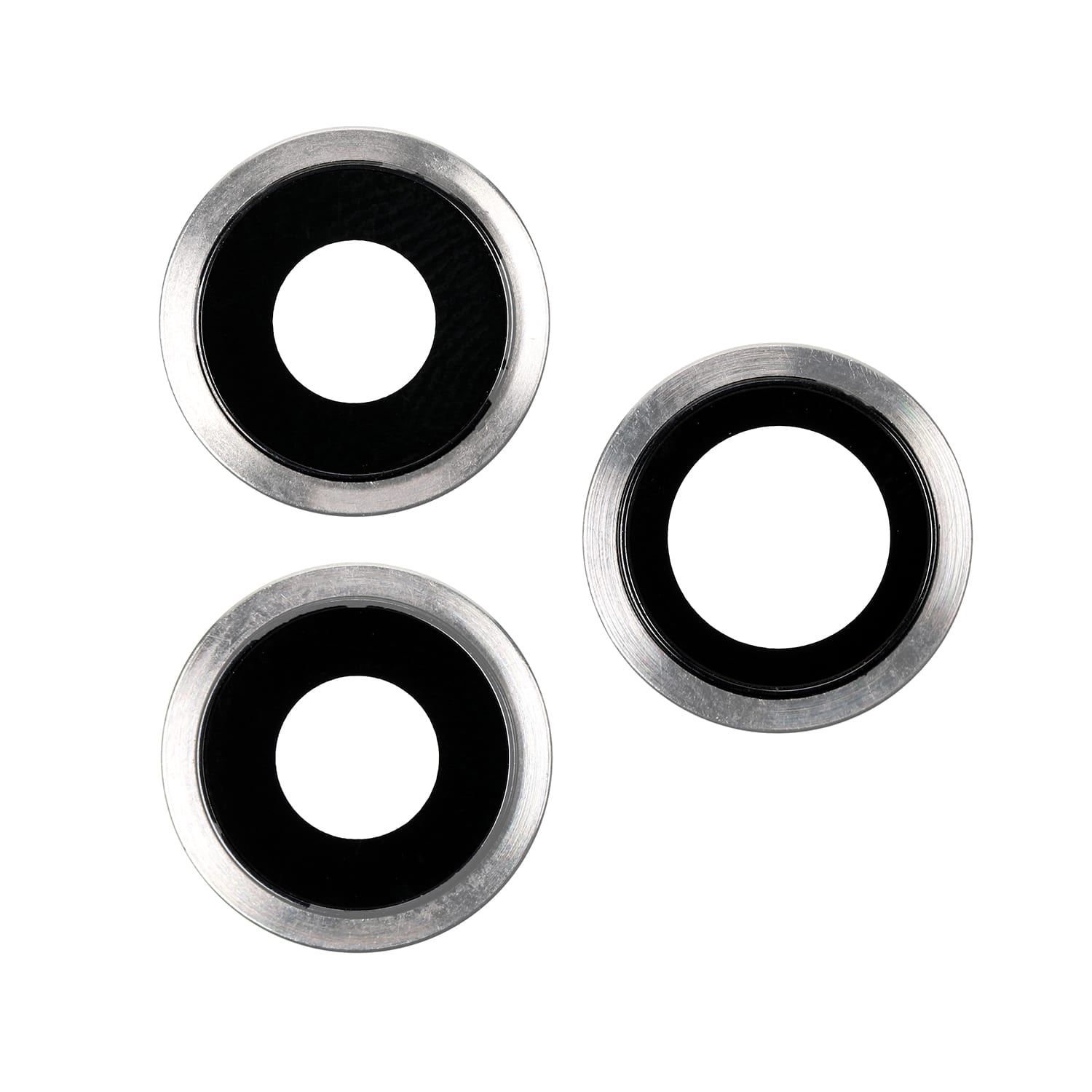 REAR CAMERA HOLDER WITH LENS - SILVE FORR IPHONE 11 PRO/ PRO MAX