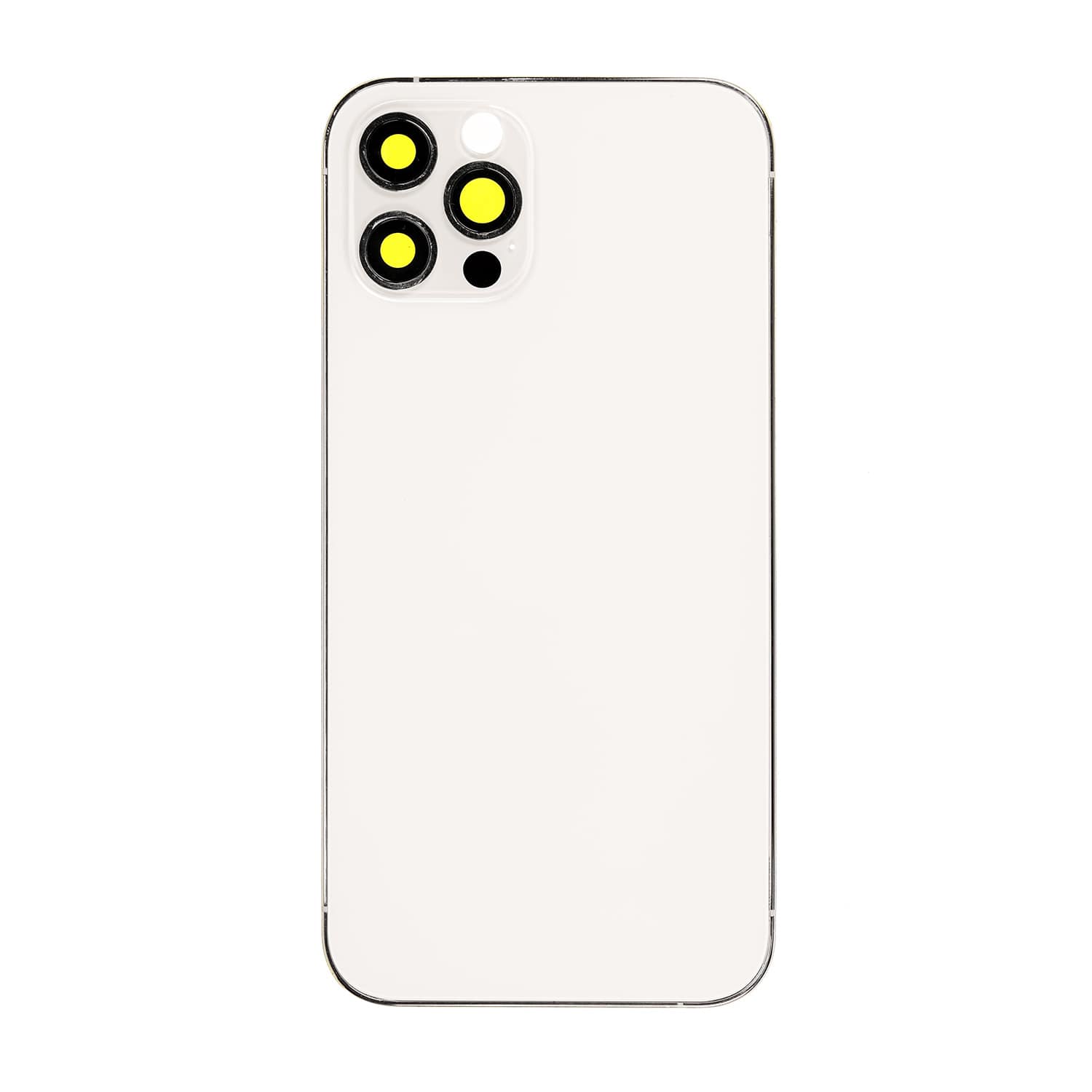SILVER REAR HOUSING WITH FRAME FOR IPHONE 12 PRO