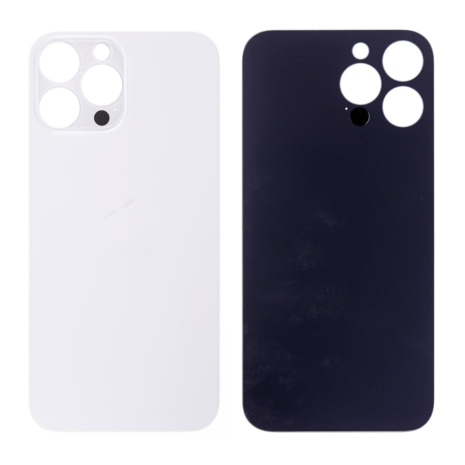 SILVER BACK COVER GLASS FOR IPHONE 13 PRO MAX