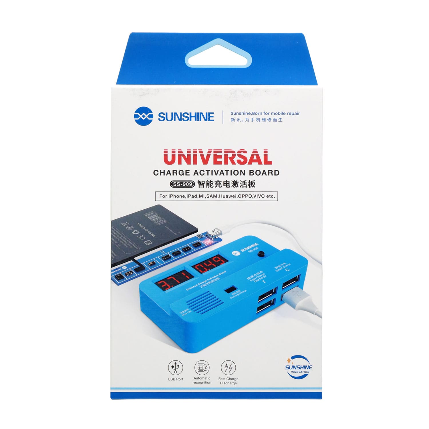 SS-909 UNIVERSAL BATTERY ACTIVATION CIRCUIT BOARD FOR IPHONE SAMSUNG HUAWEI IPAD BATTERY TESTER