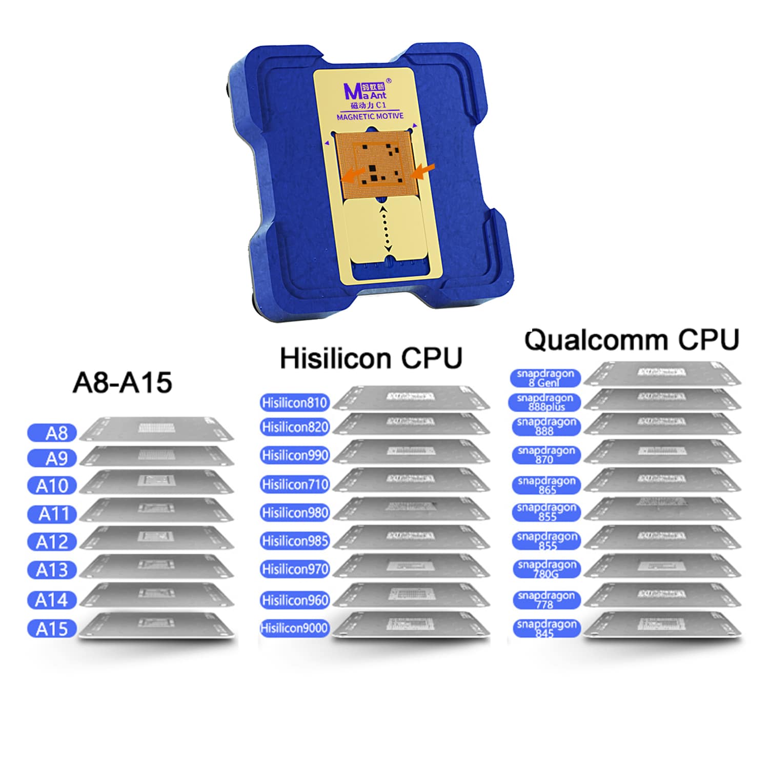 MAANT C1 MAGNETIC MOTIVE REBALLING STENCIL PLATFORM