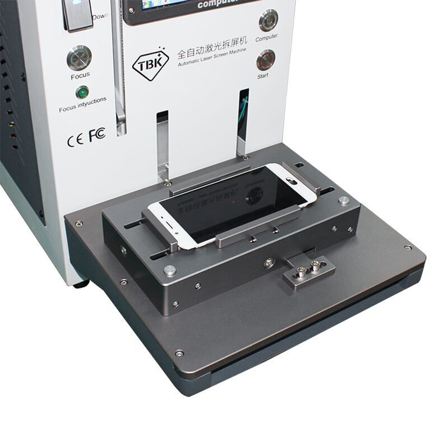TBK 958A AUTOMATIC LASER REMOVAL BACK COVER GLASS MACHINE
