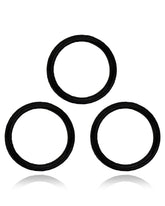 BLACK - BACK CAMERA LENS O-RING GASKET FOR BACK GLASS LASER IPHONE XR & ABOVE MODELS (100 PACK)