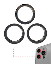 GRAPHITE - BACK CAMERA BEZEL RING ONLY (3 PIECE SET) FOR IPHONE 12 PRO (10 PACK)