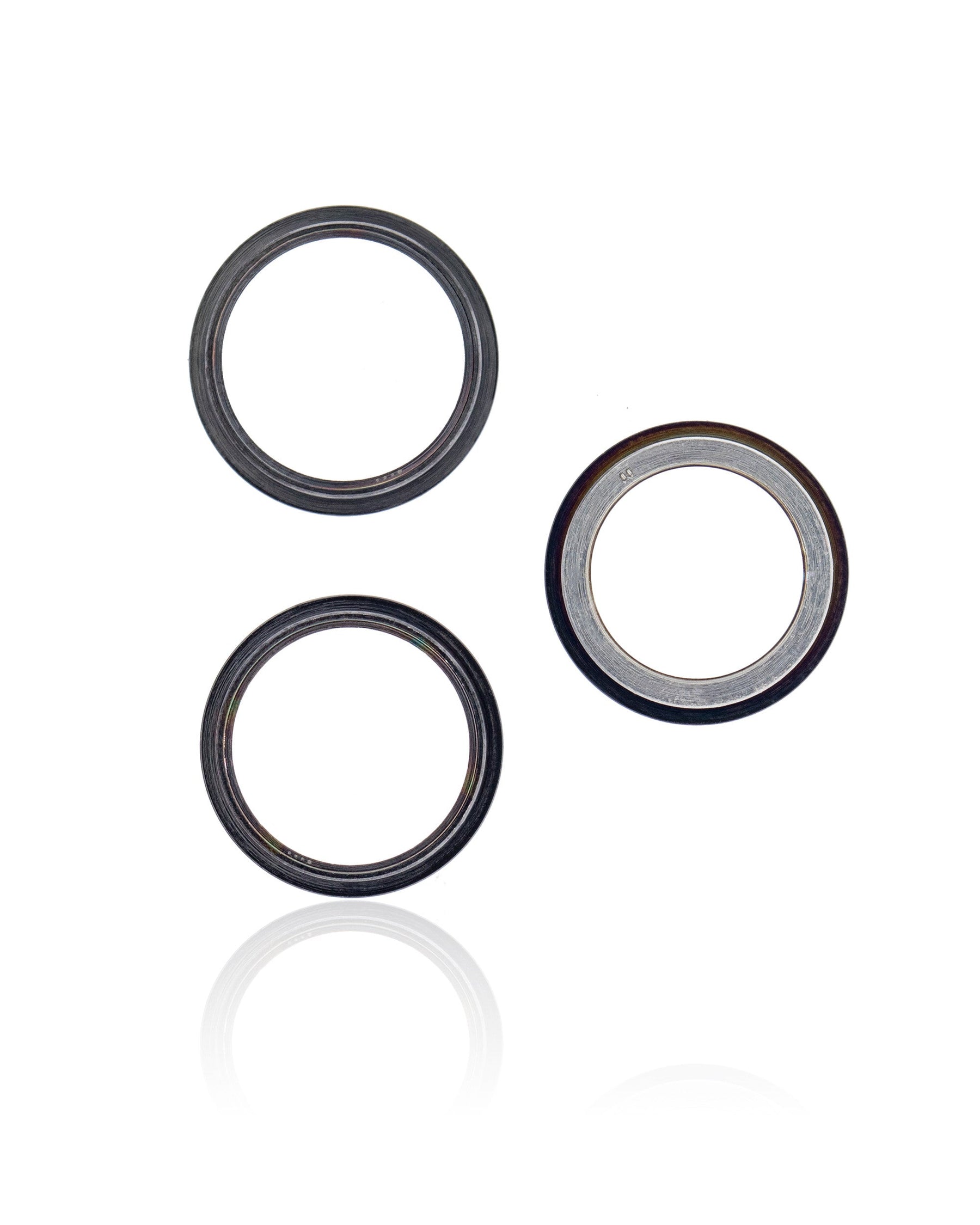 GRAPHITE - BACK CAMERA BEZEL RING ONLY (3 PIECE SET) FOR IPHONE 12 PRO (10 PACK)