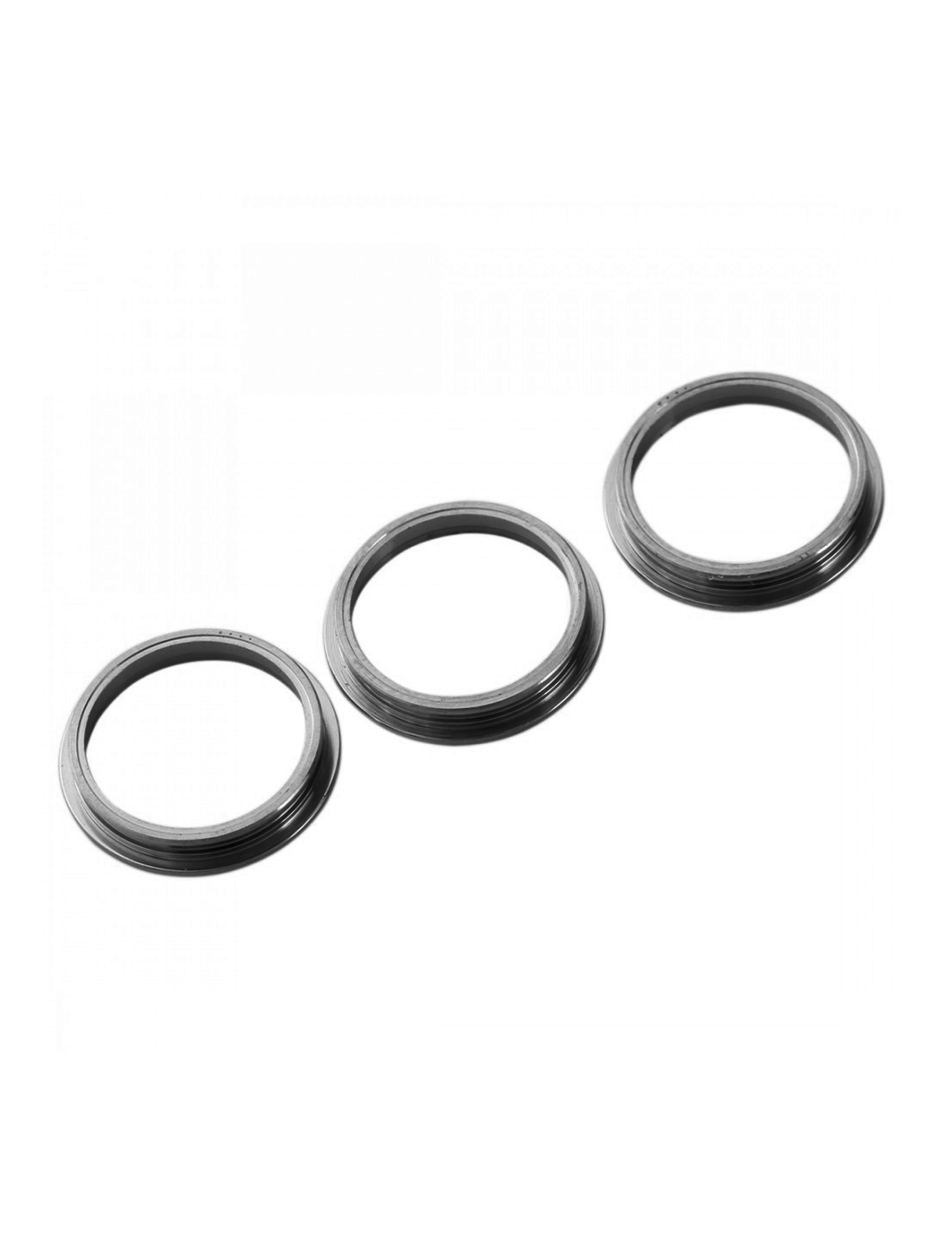 GRAPHITE - BACK CAMERA BEZEL RING ONLY (3 PIECE SET) FOR IPHONE 12 PRO (10 PACK)