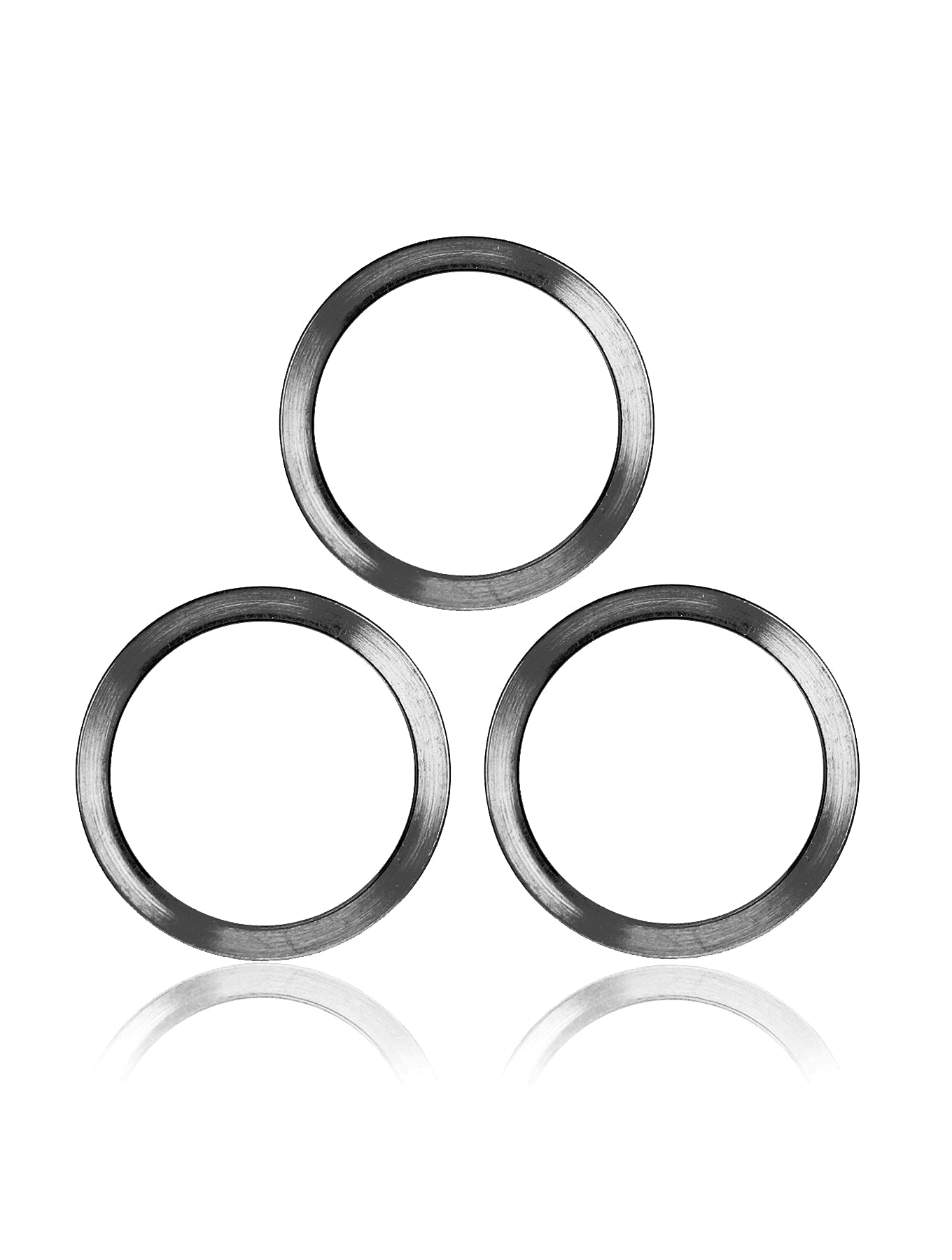 GRAPHITE - BACK CAMERA BEZEL RING ONLY (3 PIECE SET) FOR IPHONE 12 PRO (10 PACK)