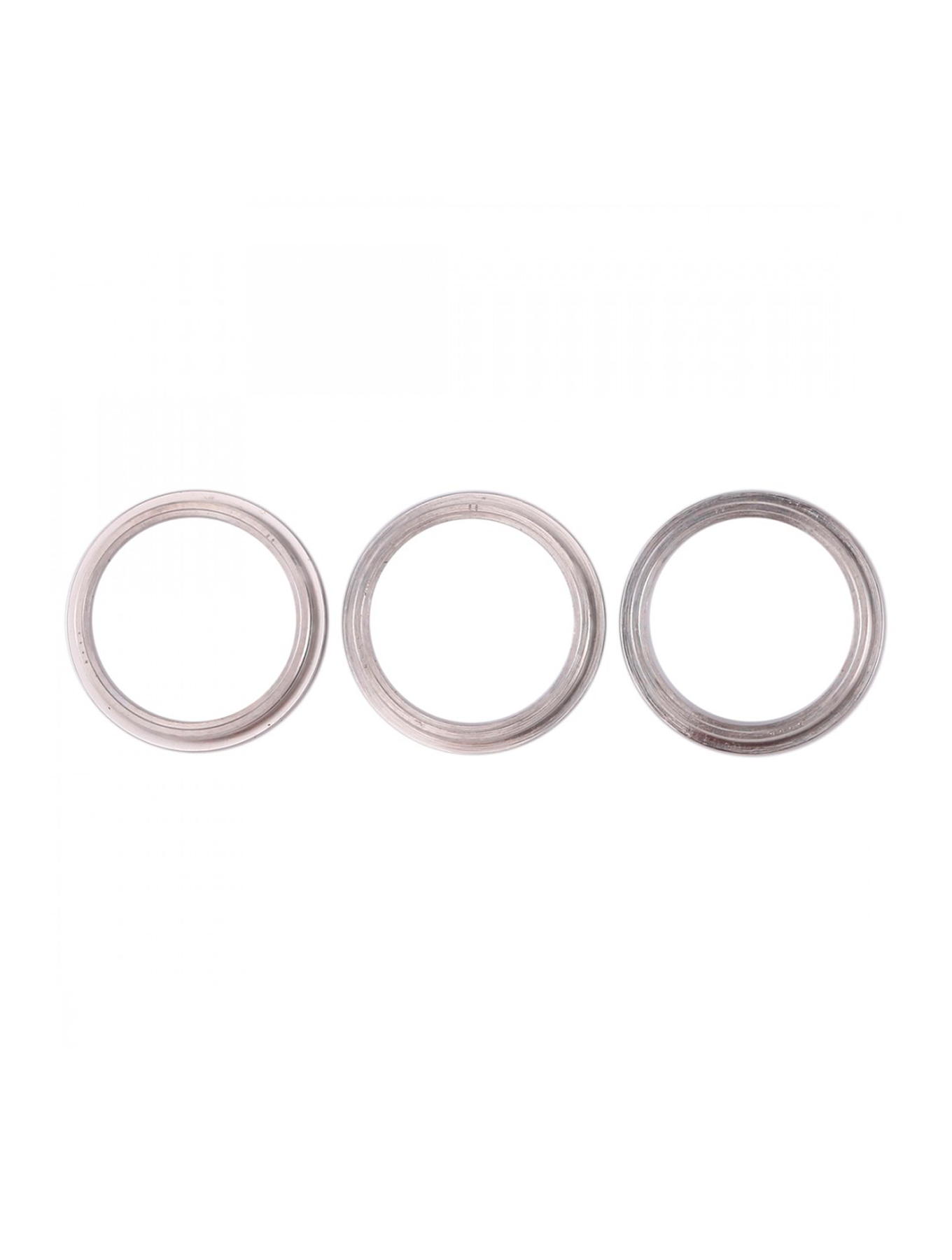 SILVER - BACK CAMERA BEZEL RING ONLY (3 PIECE SET) FOR IPHONE 12 PRO (10 PACK)