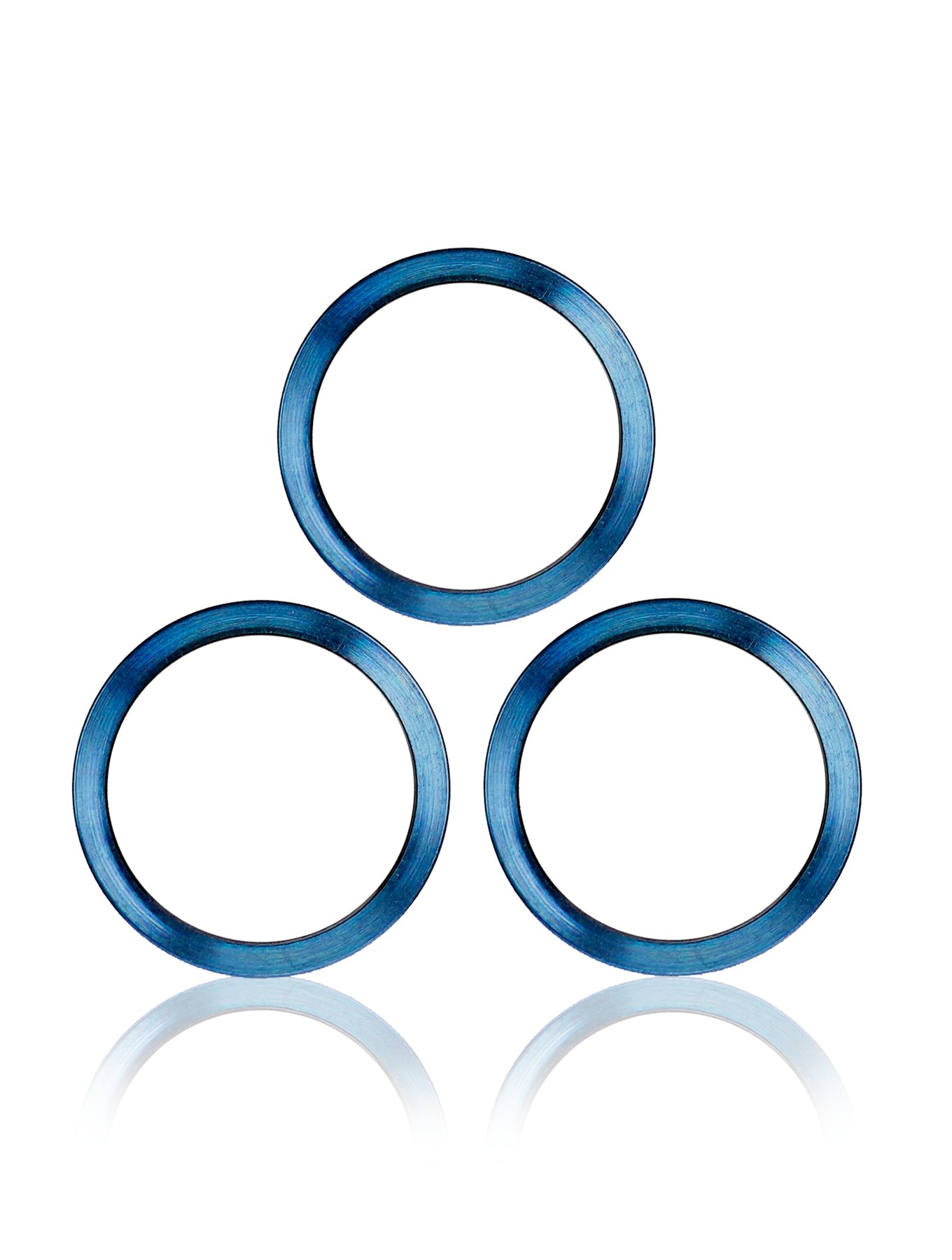 PACIFIC BLUE - BACK CAMERA BEZEL RING ONLY (3 PIECE SET) FOR IPHONE 12 PRO (10 PACK)