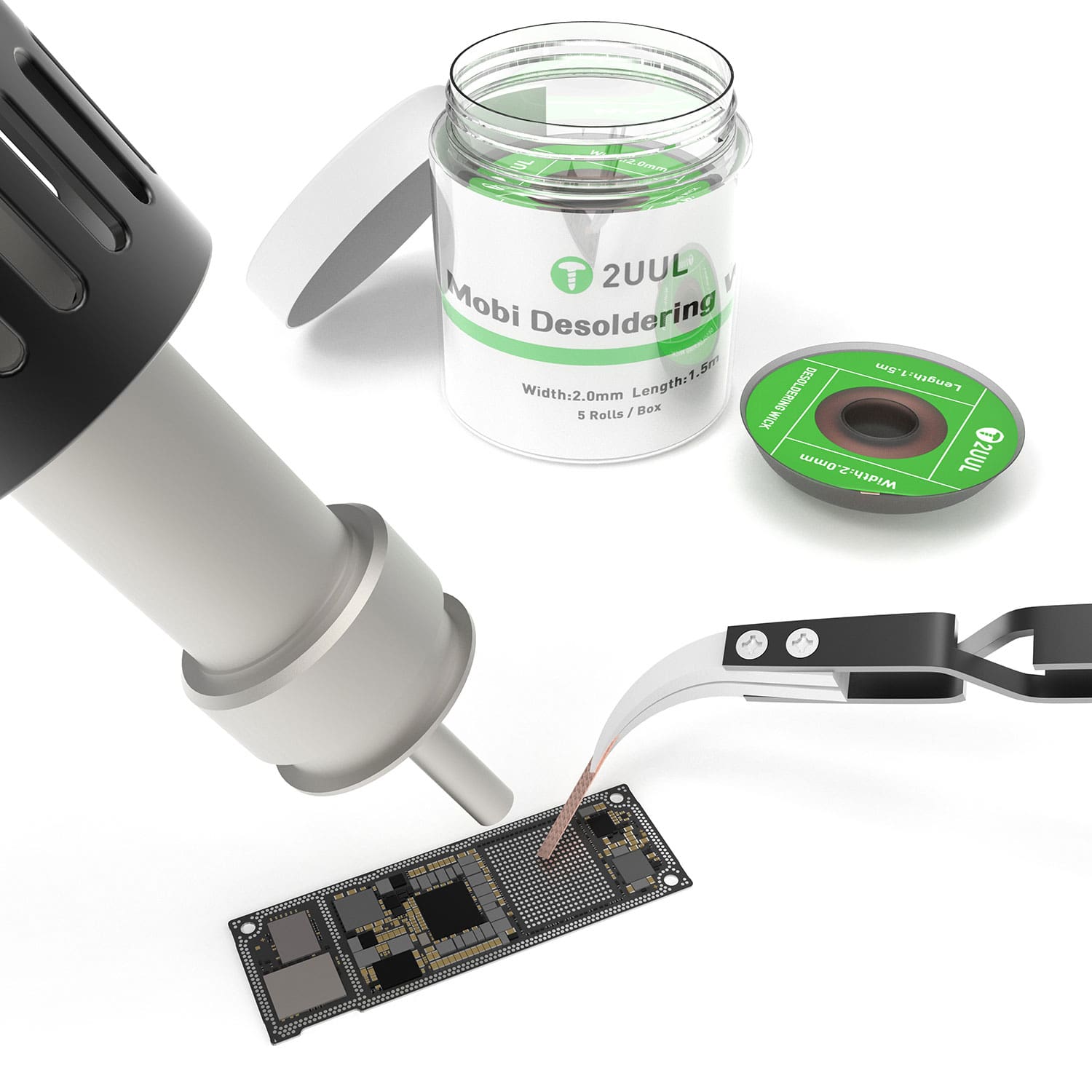 2UUL MOBI DESOLDERING WICK CY2015 (5 ROLLS/BOX)
