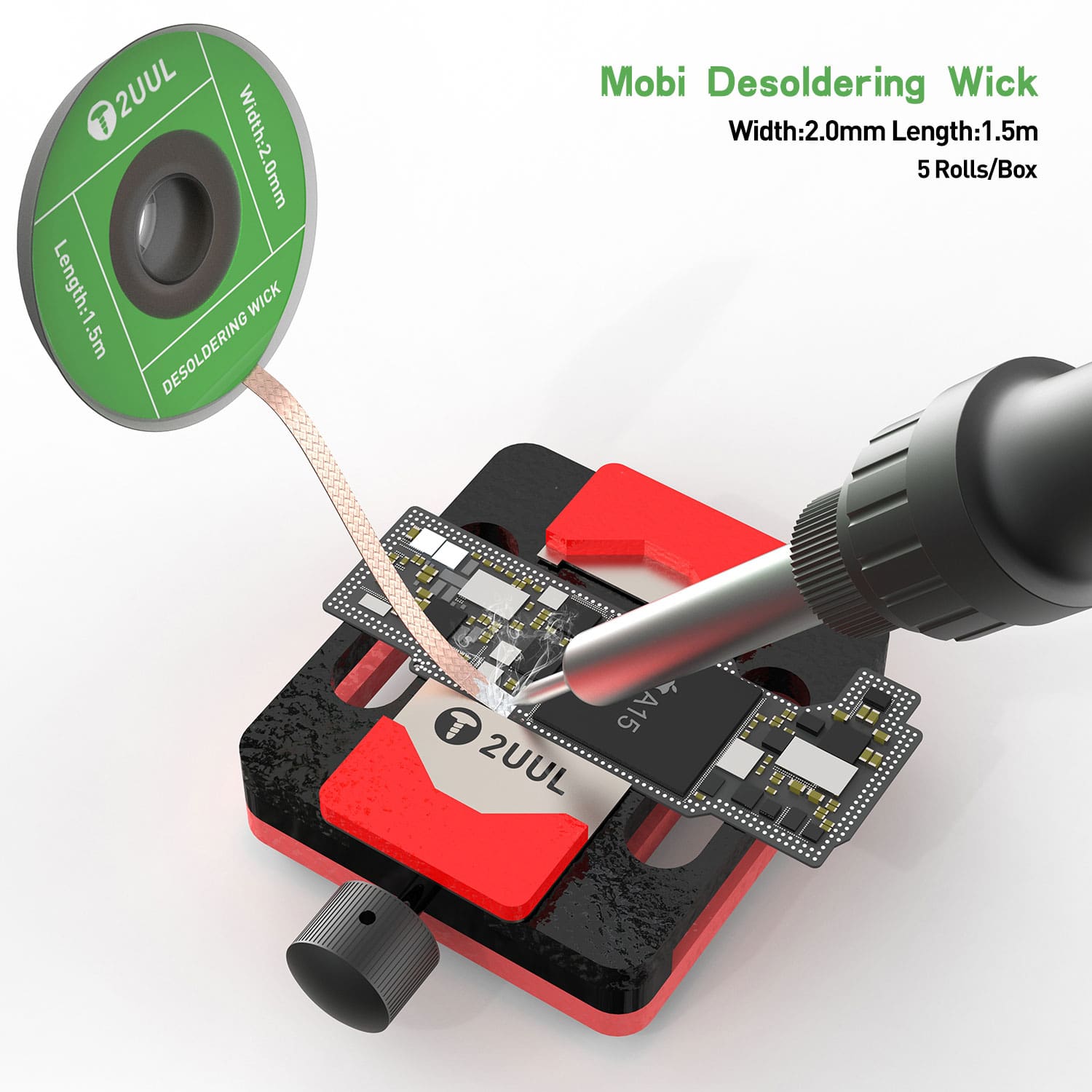 2UUL MOBI DESOLDERING WICK CY2015 (5 ROLLS/BOX)