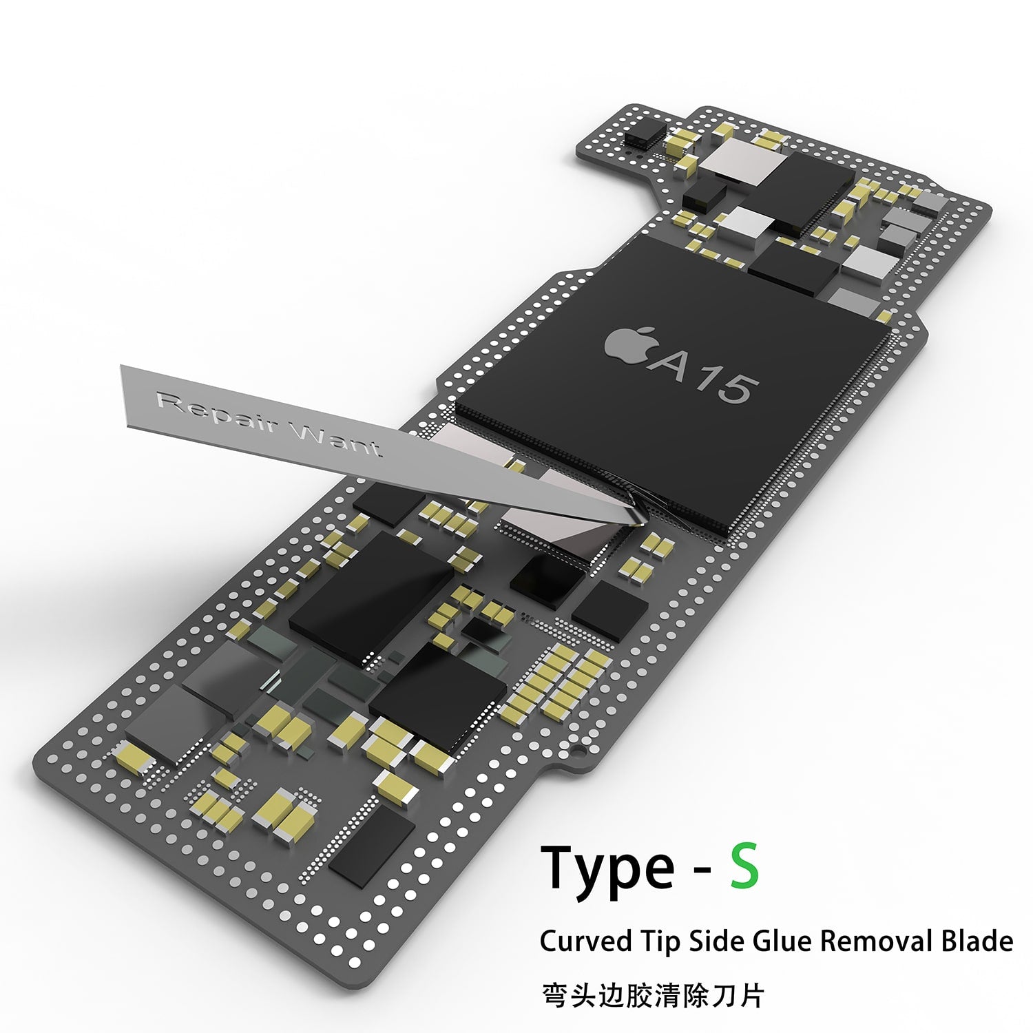 2UUL X REPAIR WANT Y-C-S 3 IN 1 BLADES SET FOR IC DISASSEMBLE