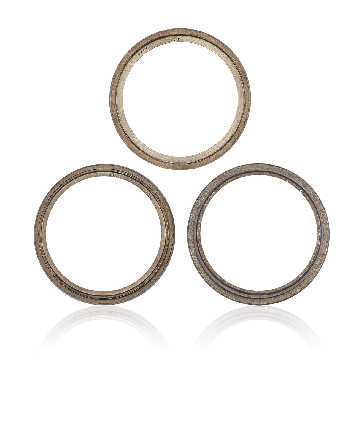 GOLD BACK CAMERA BEZEL RING ONLY (3 PIECE SET) COMPATIBLE FOR IPHONE 14 PRO / 14 PRO MAX