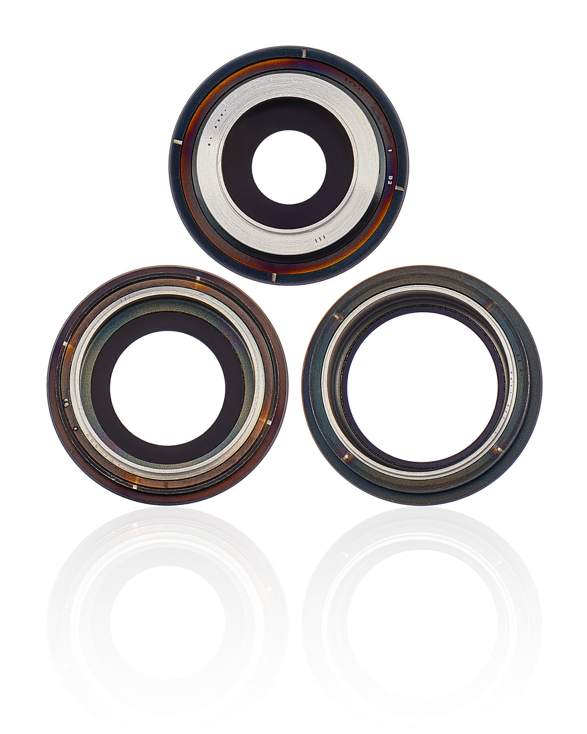 SPACE BLACK BACK CAMERA LENS WITH BRACKET & BEZEL (3 PIECE SET) COMPATIBLE FOR IPHONE 14 PRO / 14 PRO MAX