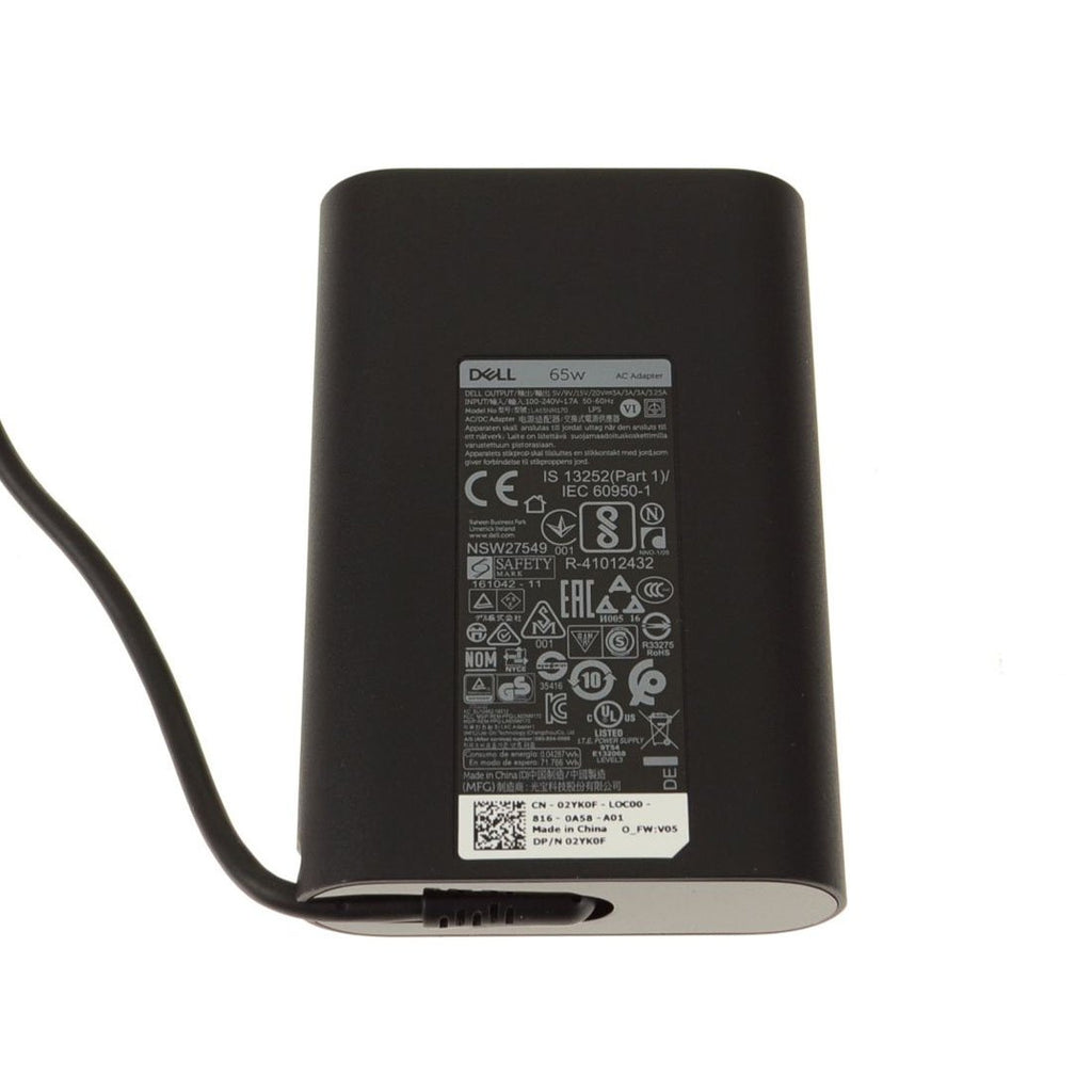 Dell Laptop AC Adapter Power Charger 20V 3.25A 65W Type - C