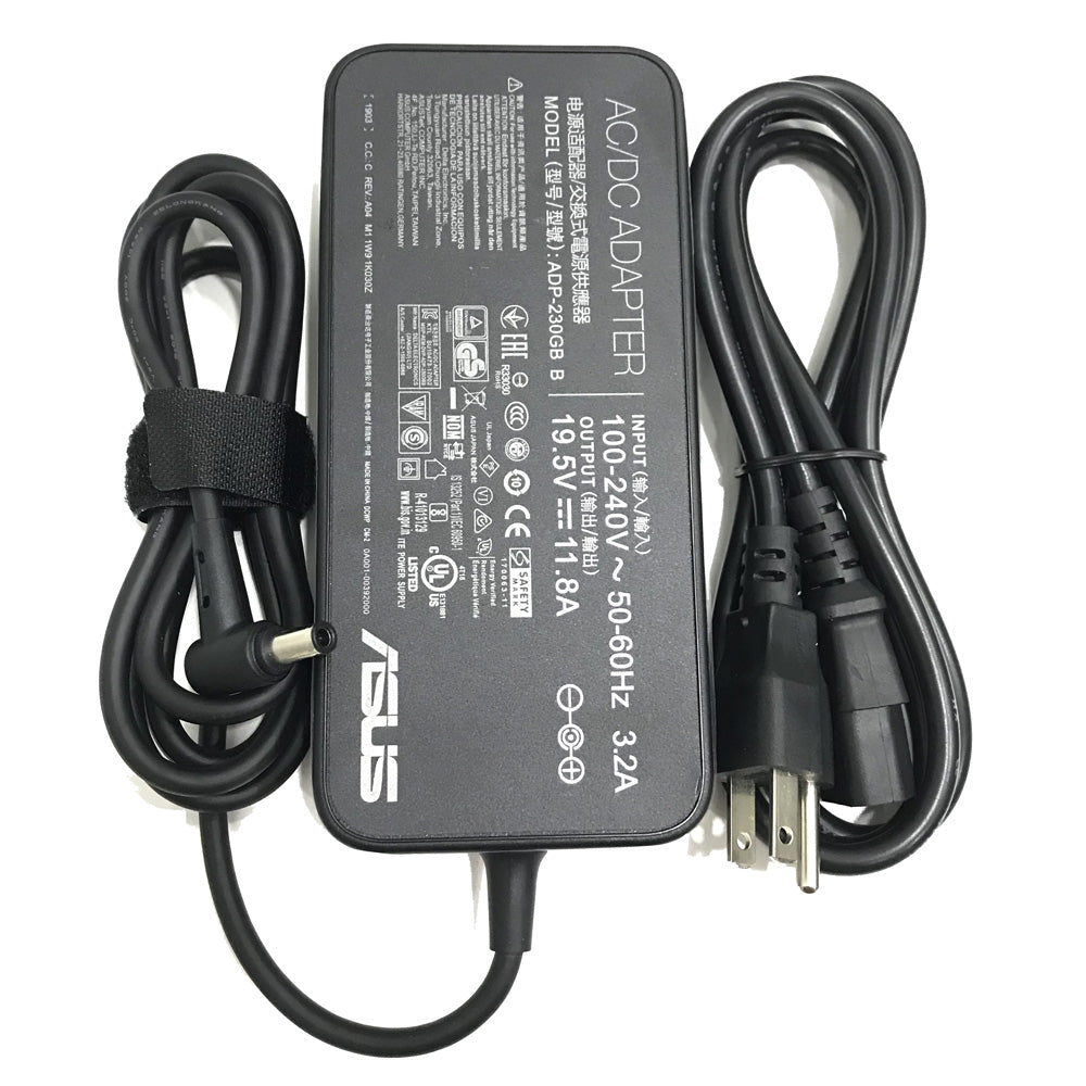 Asus Original AC Adapter Charger 19.5V 11.8A 230W (Tip Size: 6.0x3.7mm) for Asus ROG GX501 GX501V GX501VI GX501VI-XS75 GX501VI-XS74 ADP-230GB B