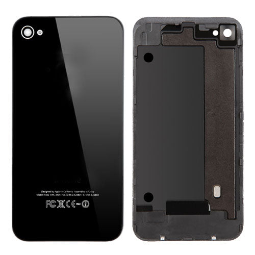 BACK COVER WITH FRAME FOR IPHONE 4 - BLACK