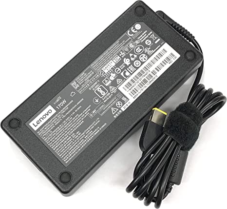 Lenovo Original Power Supply Laptop AC Adapter/Charger 20v 8.5a 170w Slim Tip for Lenovo Thinkpad ADL170NLC2A, ADL170NLC3A, 45N0370, 45N0373, 45N0374, 45N0375, 45N0487, 4X20E50574, 36200321, PA-1171-71, W540, W550s, E440