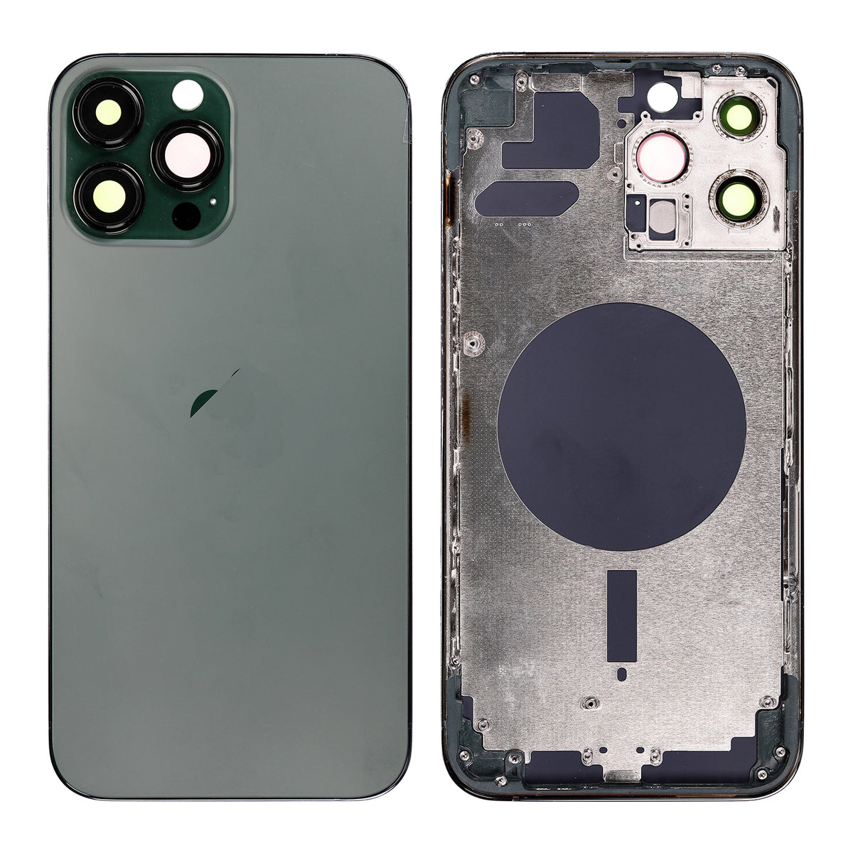 ALPINE GREEN REAR HOUSING WITH FRAME FOR IPHONE 13 PRO MAX