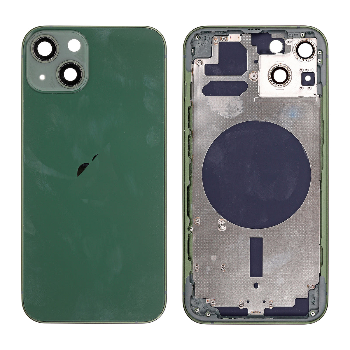 ALPINE GREEN REAR HOUSING WITH FRAME FOR IPHONE 13
