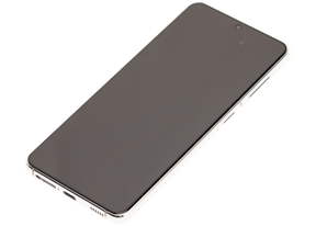 OLED Assembly With Frame Compatible For Samsung Galaxy S21 5G Replacement (Vemake) (Phantom White)