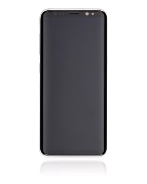 OLED Assembly With Frame Replacement Compatible For Samsung Galaxy S8 (Service Pack) (Arctic Silver)