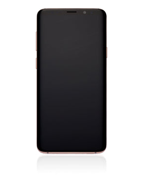 Replacement OLED Assembly With Frame Compatible For Samsung Galaxy S9 Plus (Refurbished) (Sunrise Gold)
